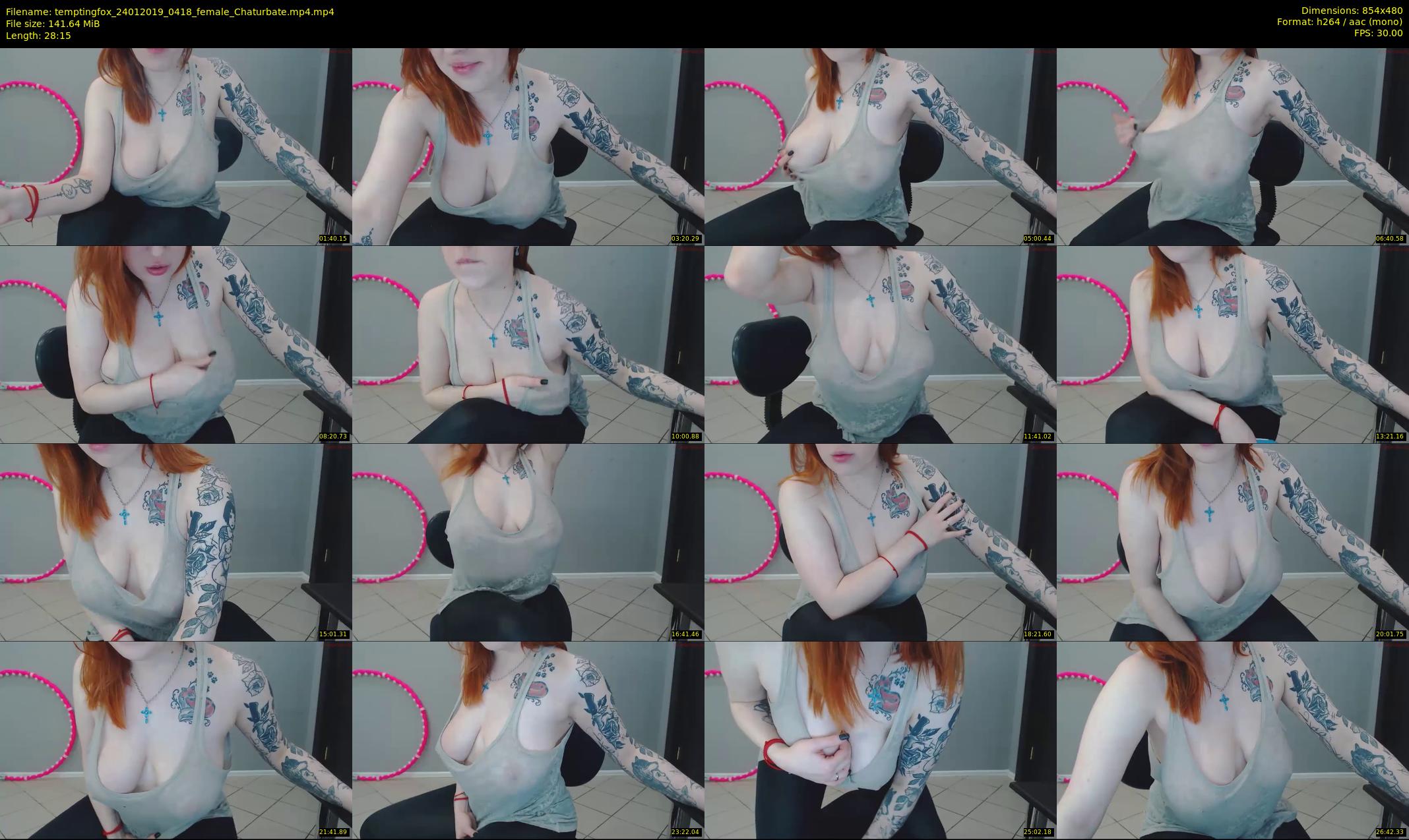 temptingfox — 29 minute Chaturbate female cam show recording, 480p, Jan 24, 2019