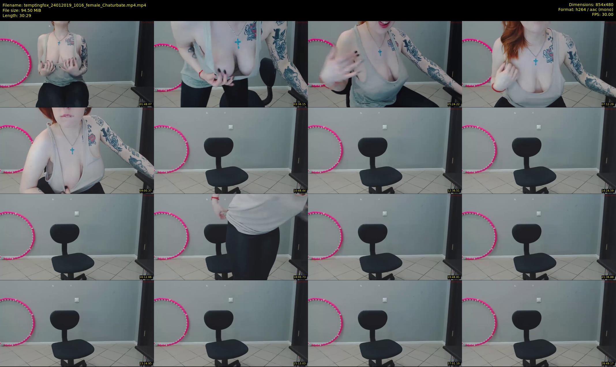 temptingfox — 31 minute Chaturbate female cam show recording, 480p, Jan 24, 2019