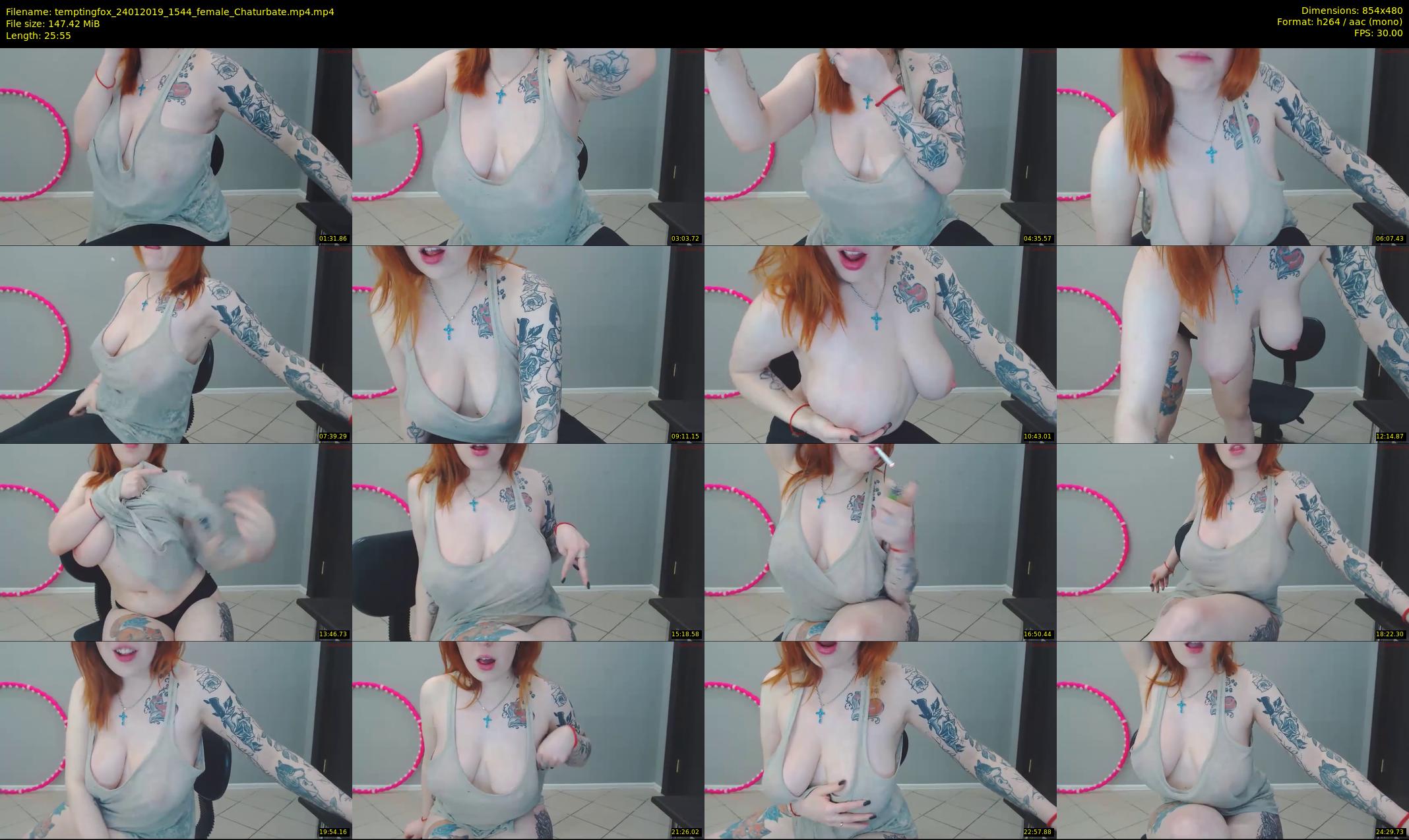 temptingfox — 26 minute Chaturbate female cam show recording, 480p, Jan 24, 2019