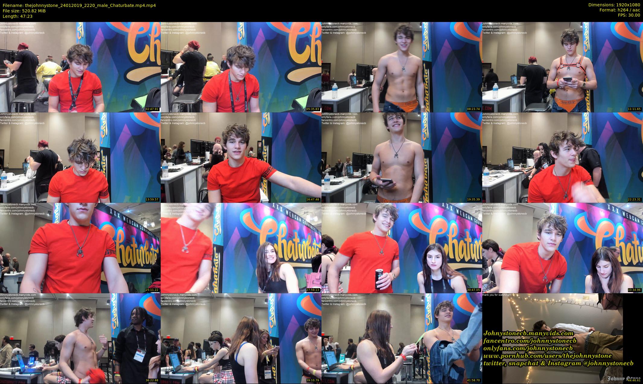 thejohnnystone — 48 minute Chaturbate male cam show recording, 1080p, Jan 24, 2019