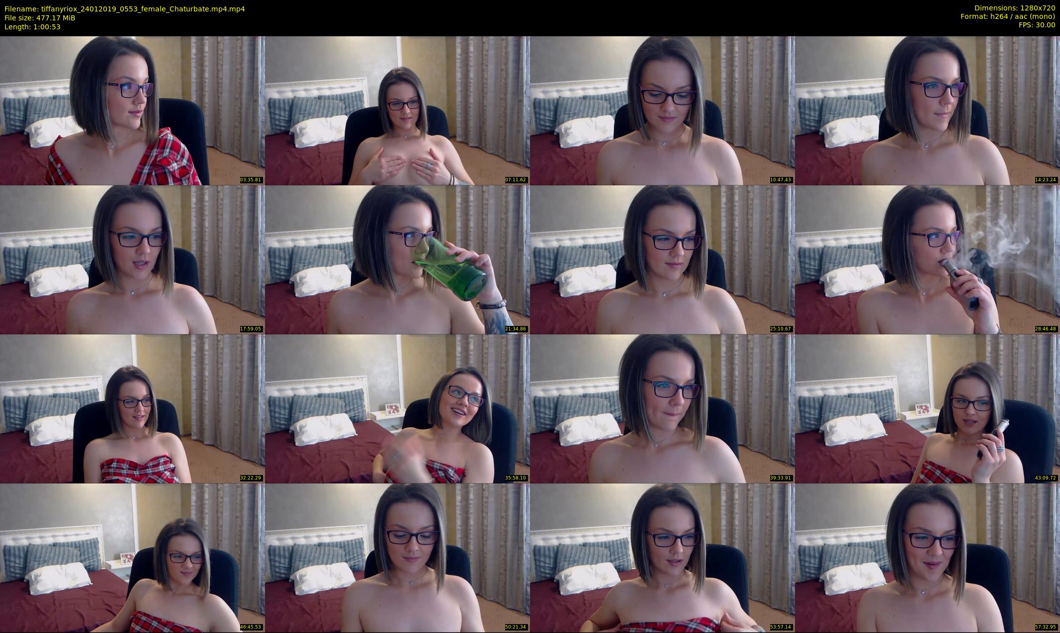 tiffanyriox — 61 minute Chaturbate female cam show recording, 720p, Jan 24, 2019