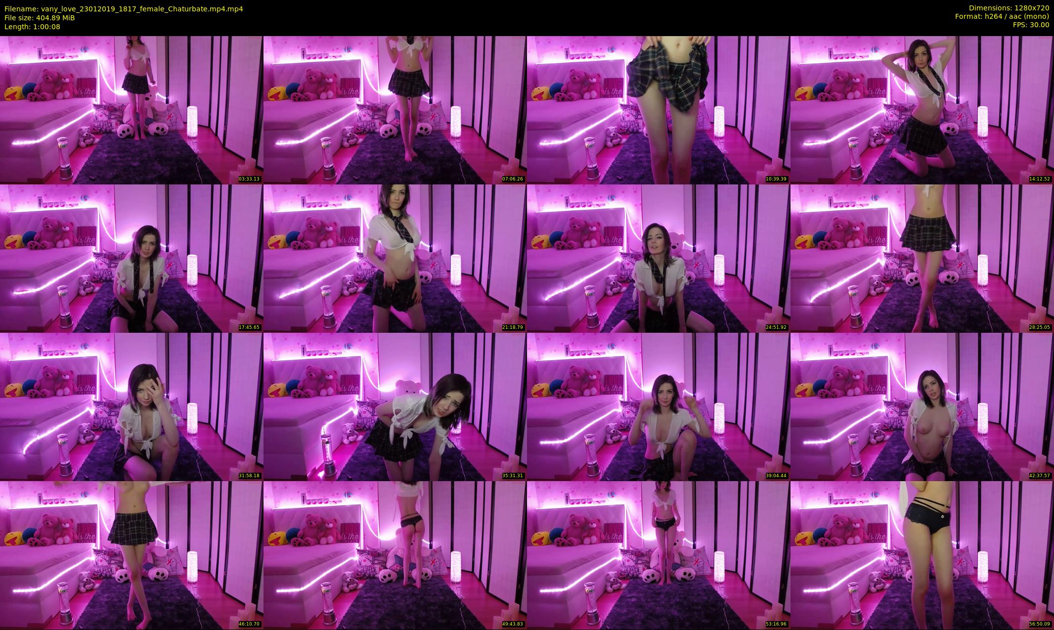 vany_love — 61 minute Chaturbate female cam show recording, 720p, Jan 23, 2019