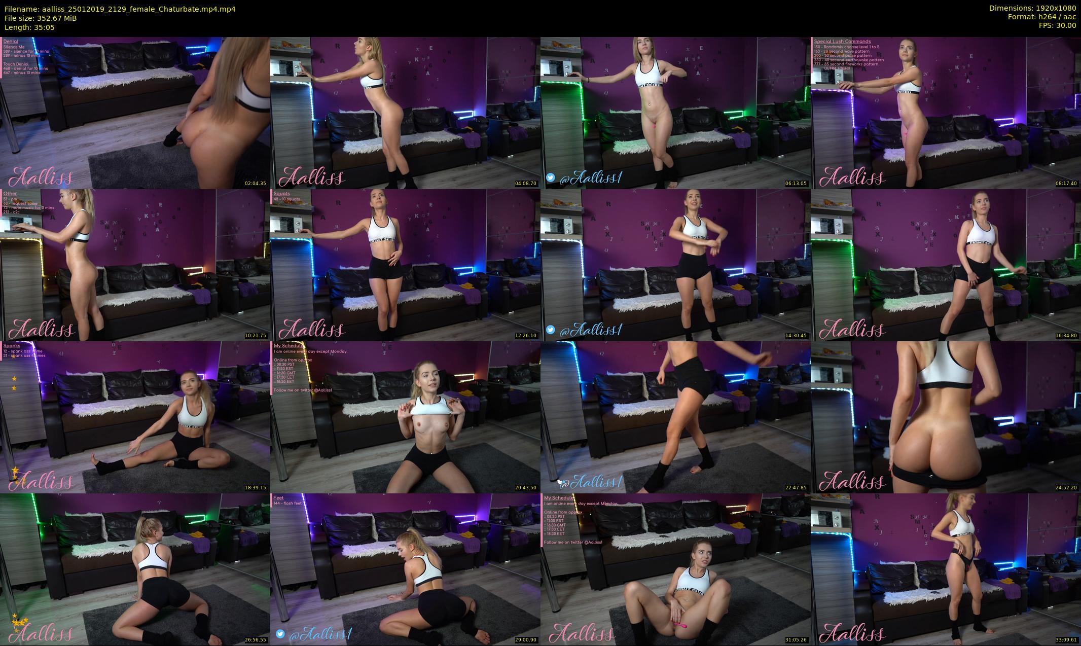 aalliss — 36 minute Chaturbate female cam show recording, 1080p, Jan 25, 2019