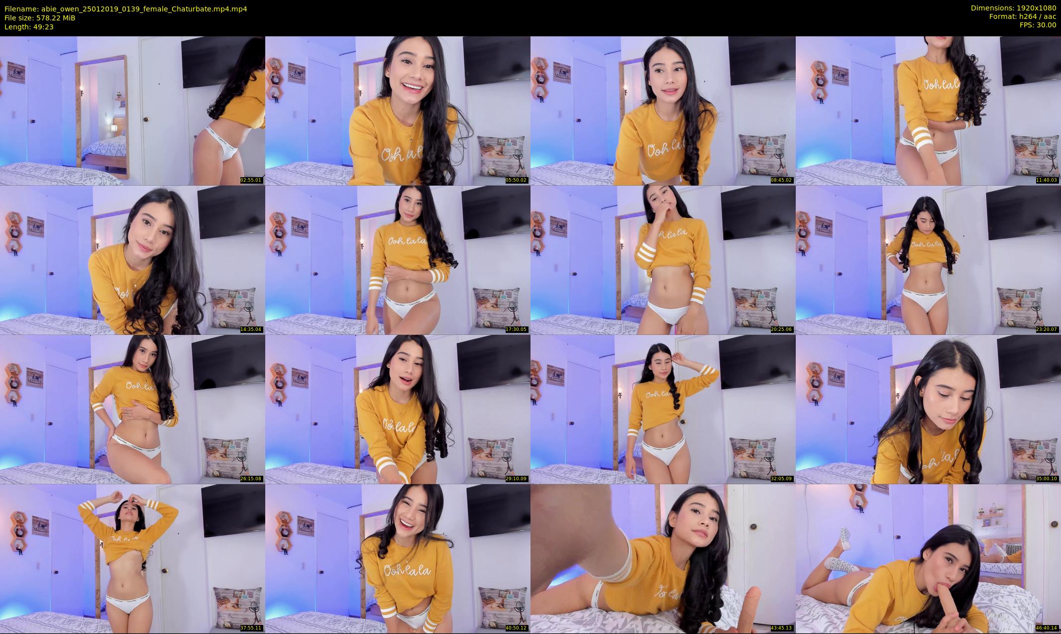 abie_owen — 50 minute Chaturbate female cam show recording, 1080p, Jan 25, 2019