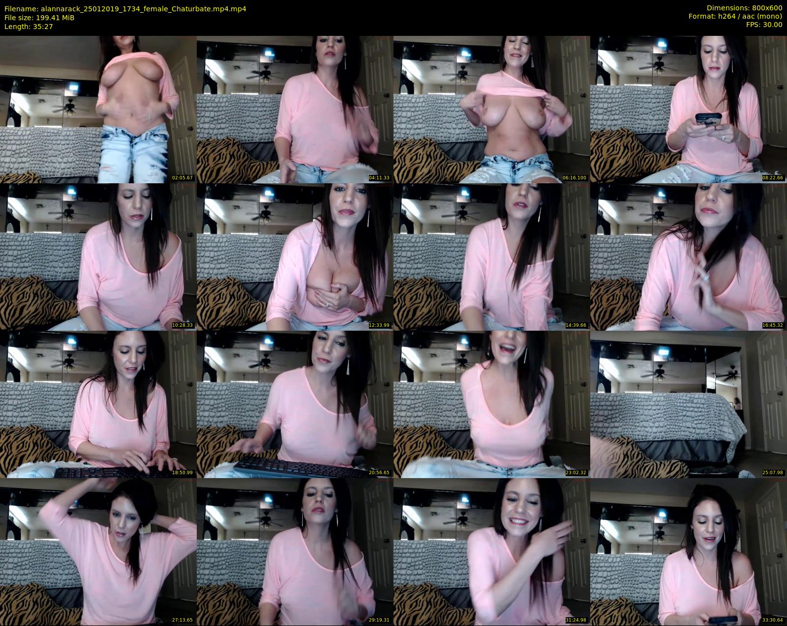 alannarack — 36 minute Chaturbate female cam show recording, 480p, Jan 25, 2019