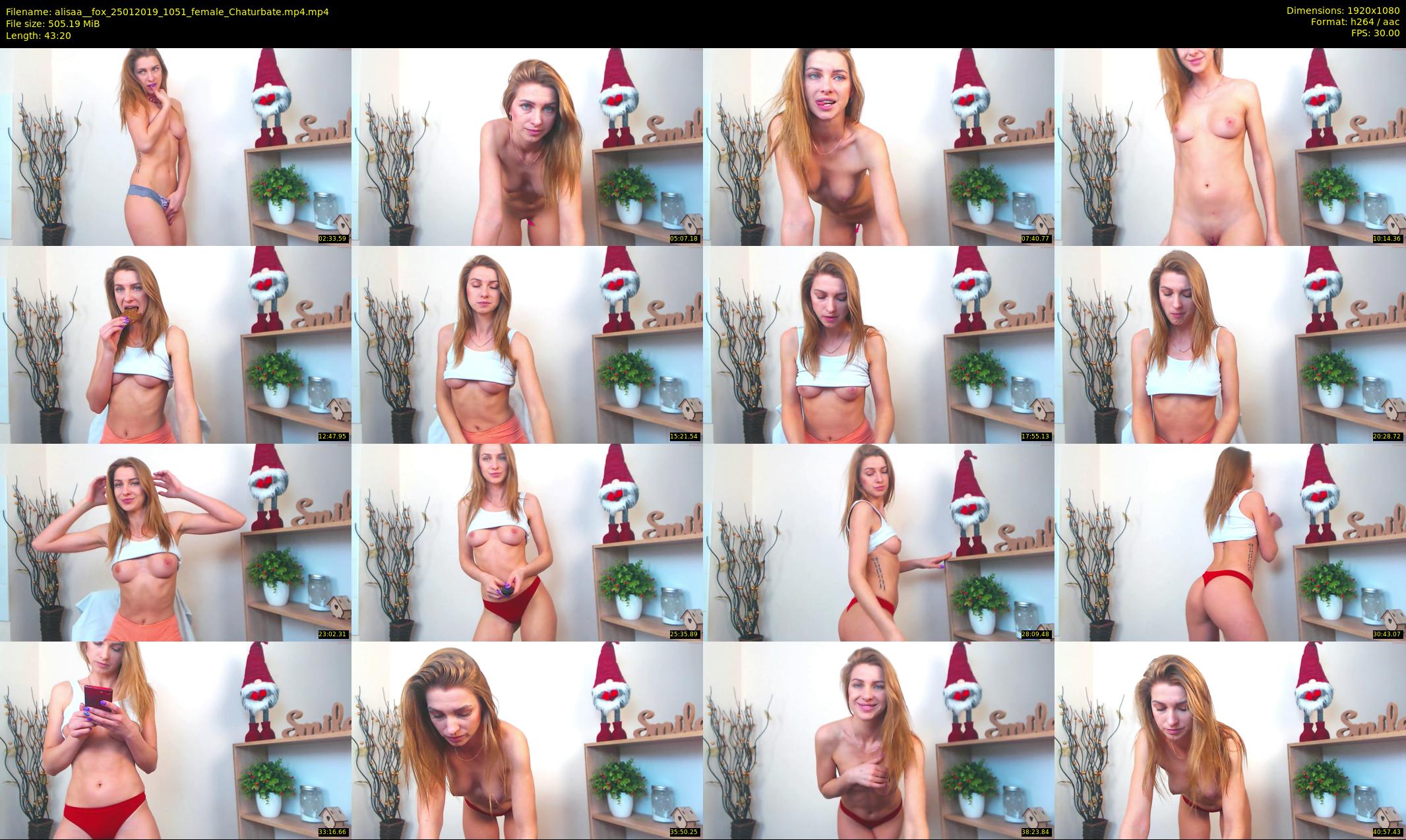 alisaa__fox — 44 minute Chaturbate female cam show recording, 1080p, Jan 25, 2019