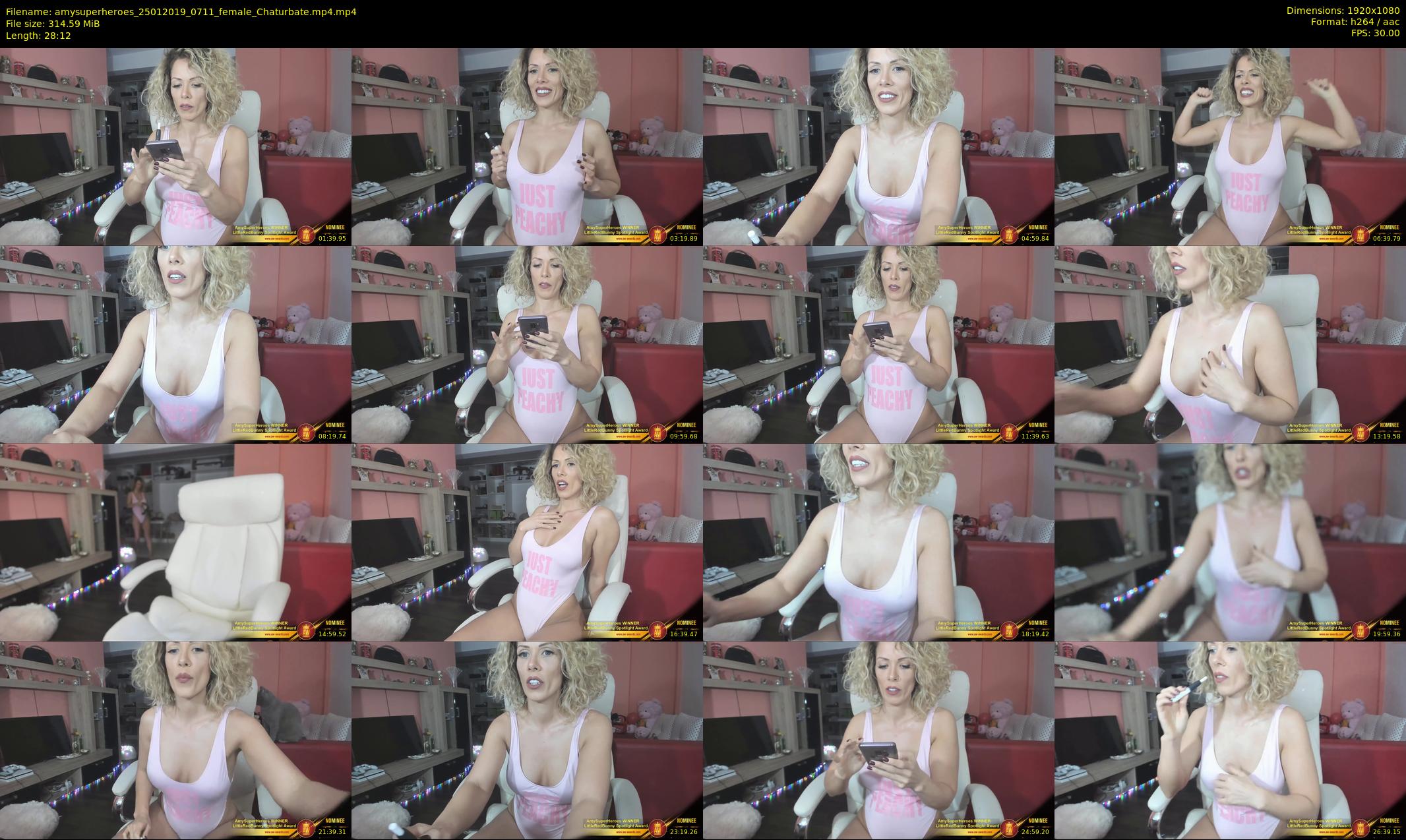 amysuperheroes — 29 minute Chaturbate female cam show recording, 1080p, Jan 25, 2019