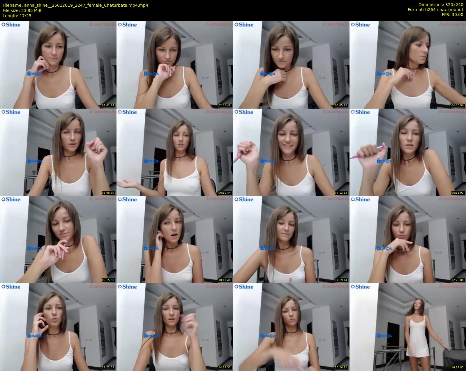 anna_shine_ — 18 minute Chaturbate female cam show recording, SD, Jan 25, 2019