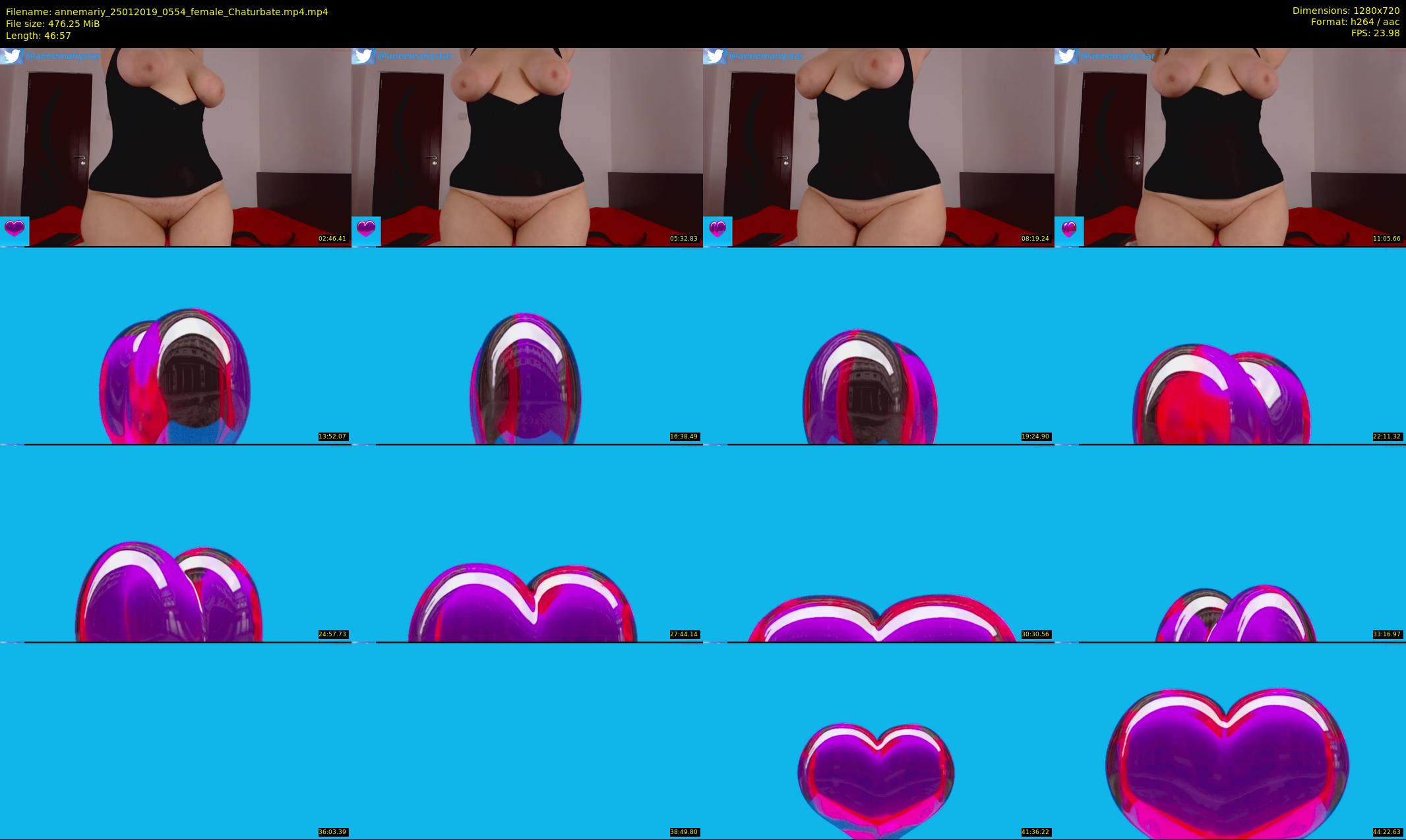 annemariy — 47 minute Chaturbate female cam show recording, 720p, Jan 25, 2019