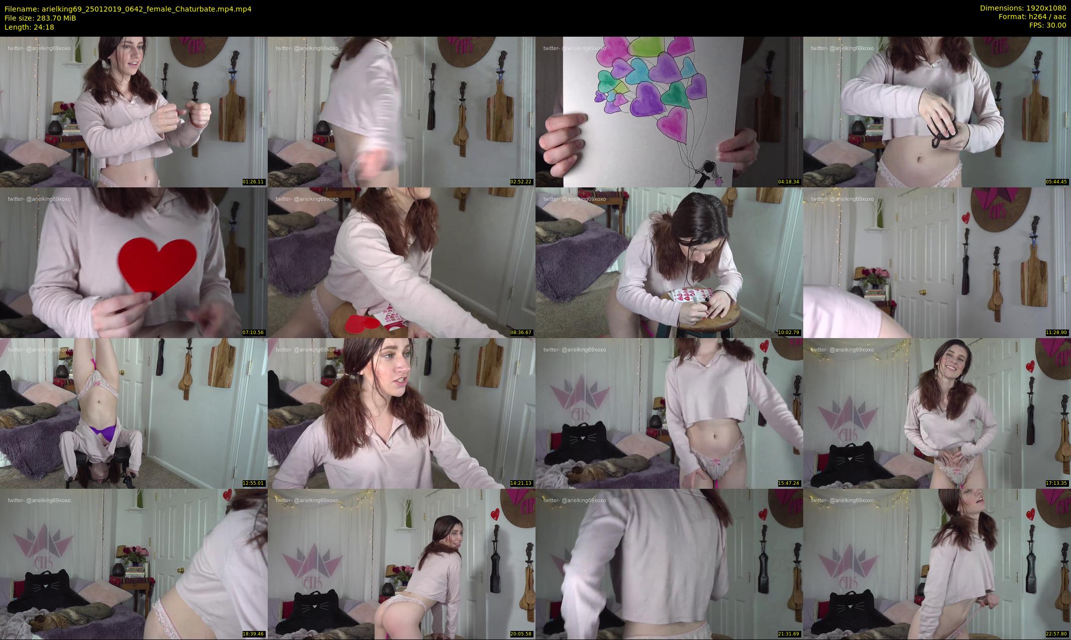 arielking69 — 25 minute Chaturbate female cam show recording, 1080p, Jan 25, 2019