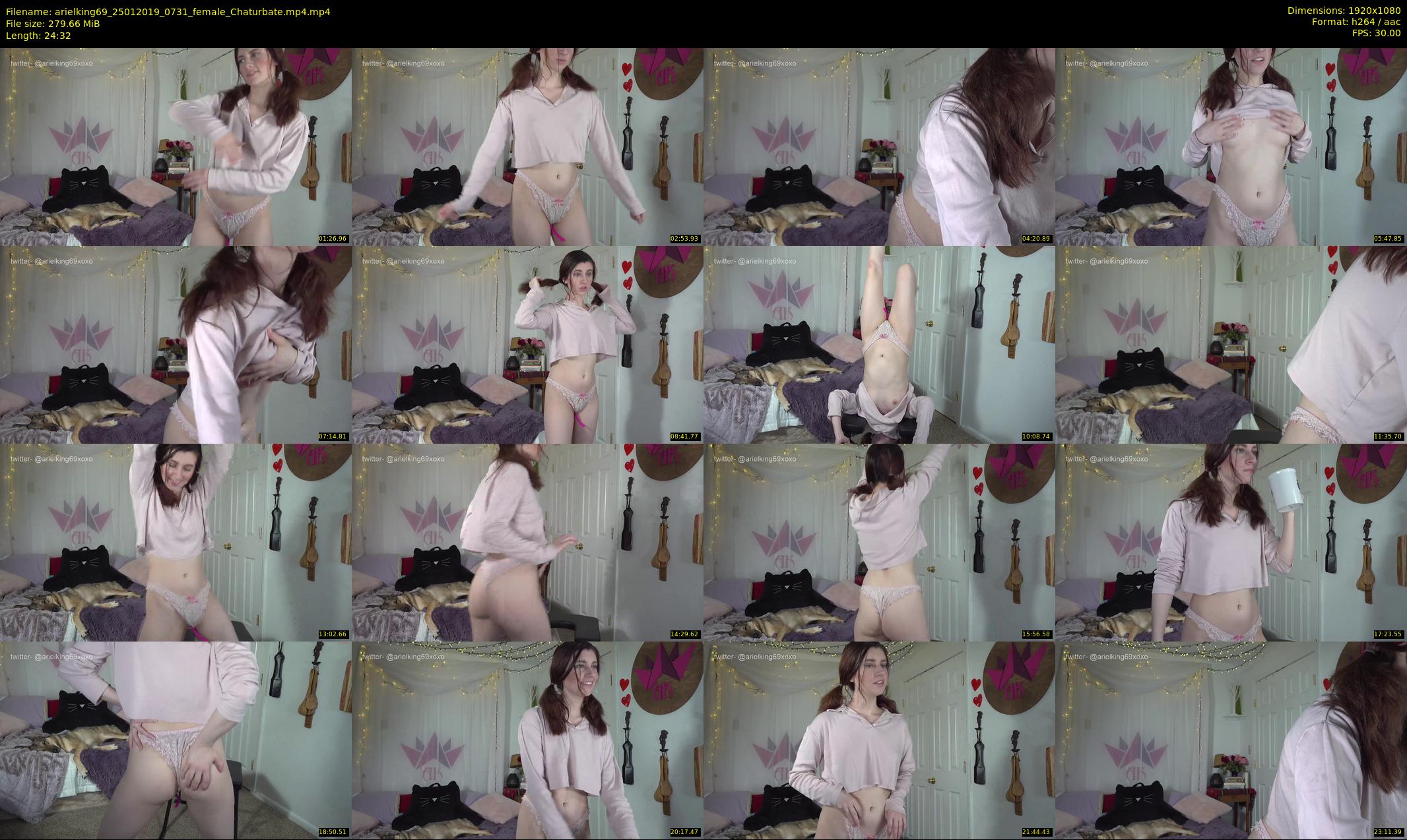 arielking69 — 25 minute Chaturbate female cam show recording, 1080p, Jan 25, 2019