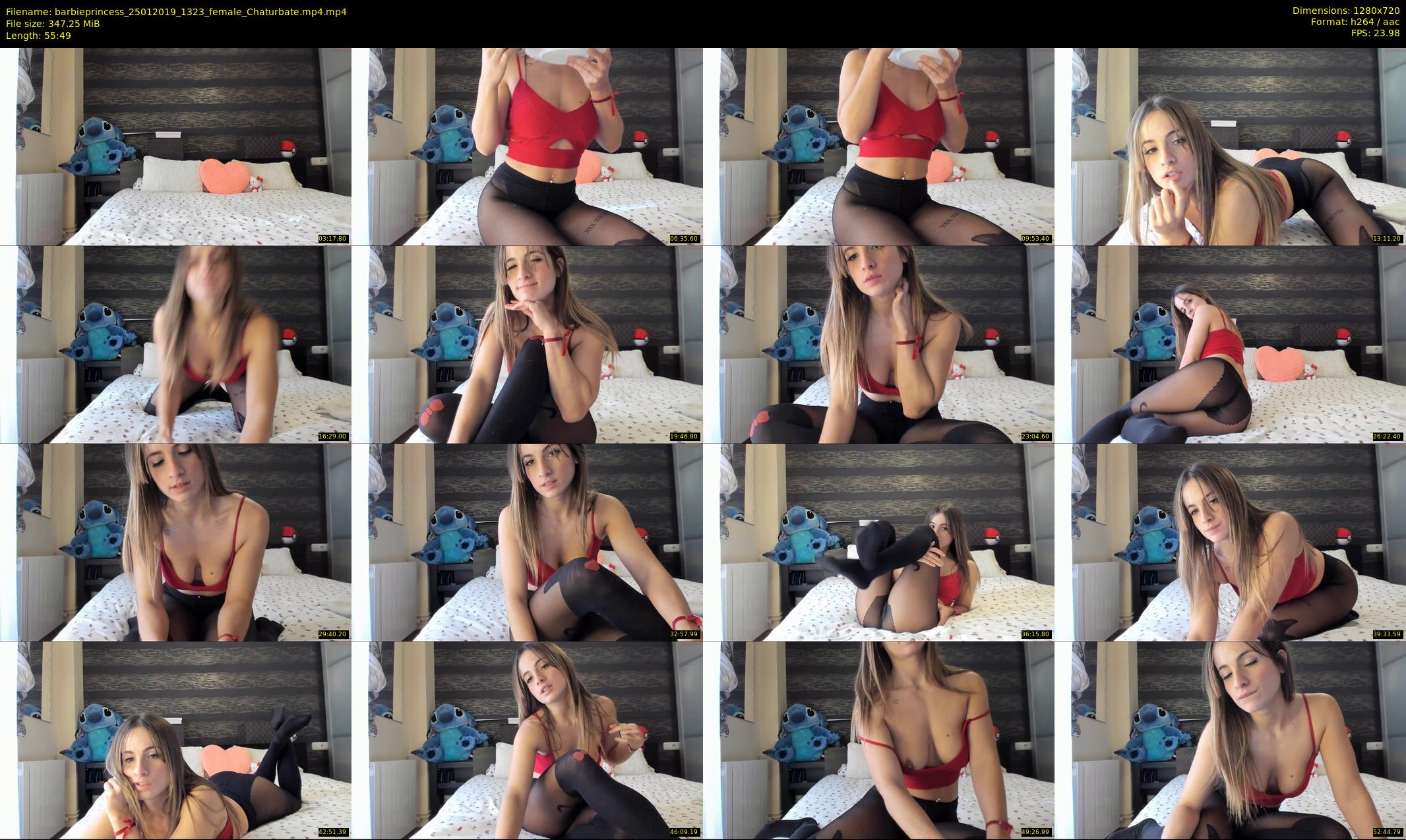 barbieprincess — 56 minute Chaturbate female cam show recording, 720p, Jan 25, 2019