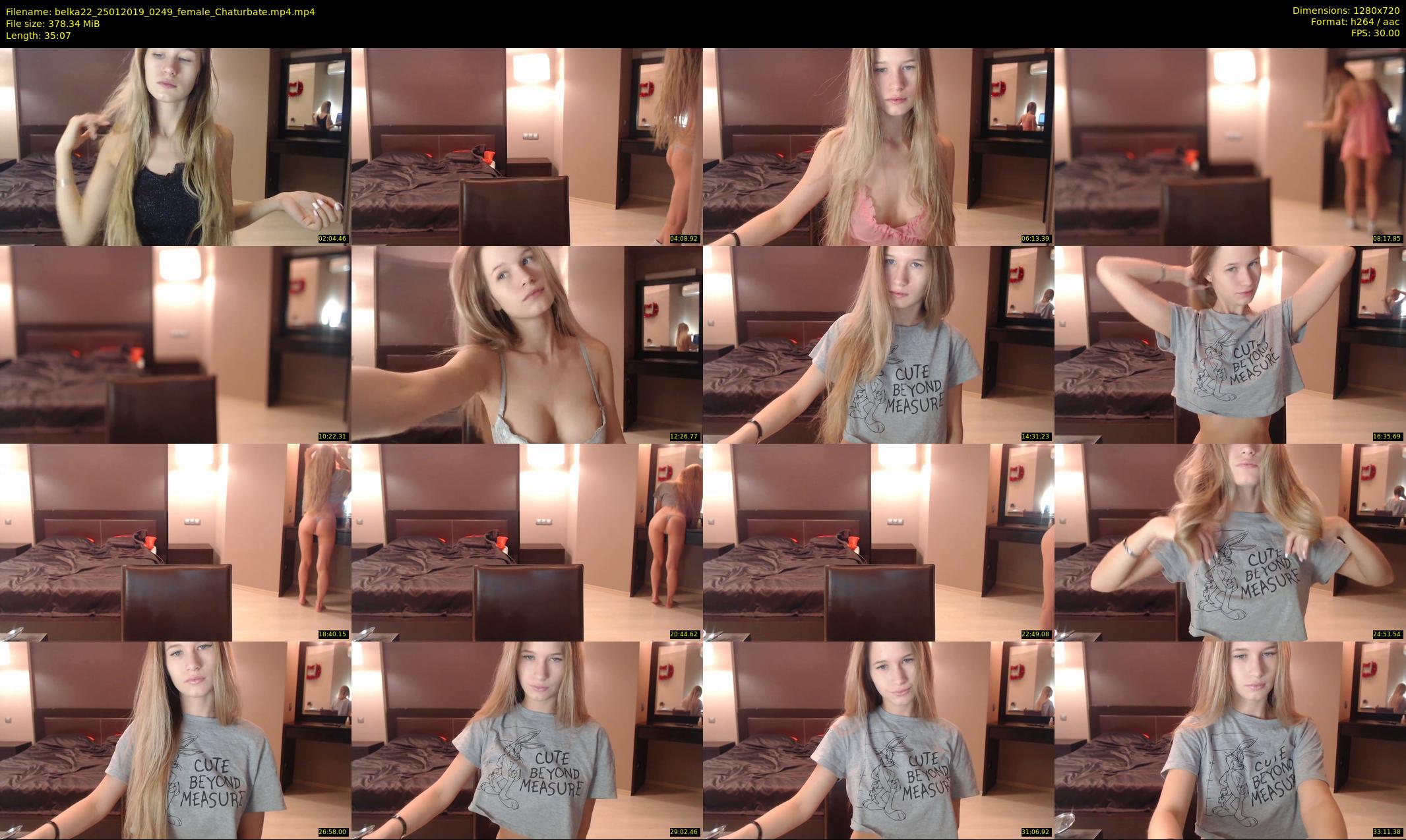 belka22 — 36 minute Chaturbate female cam show recording, 720p, Jan 25, 2019