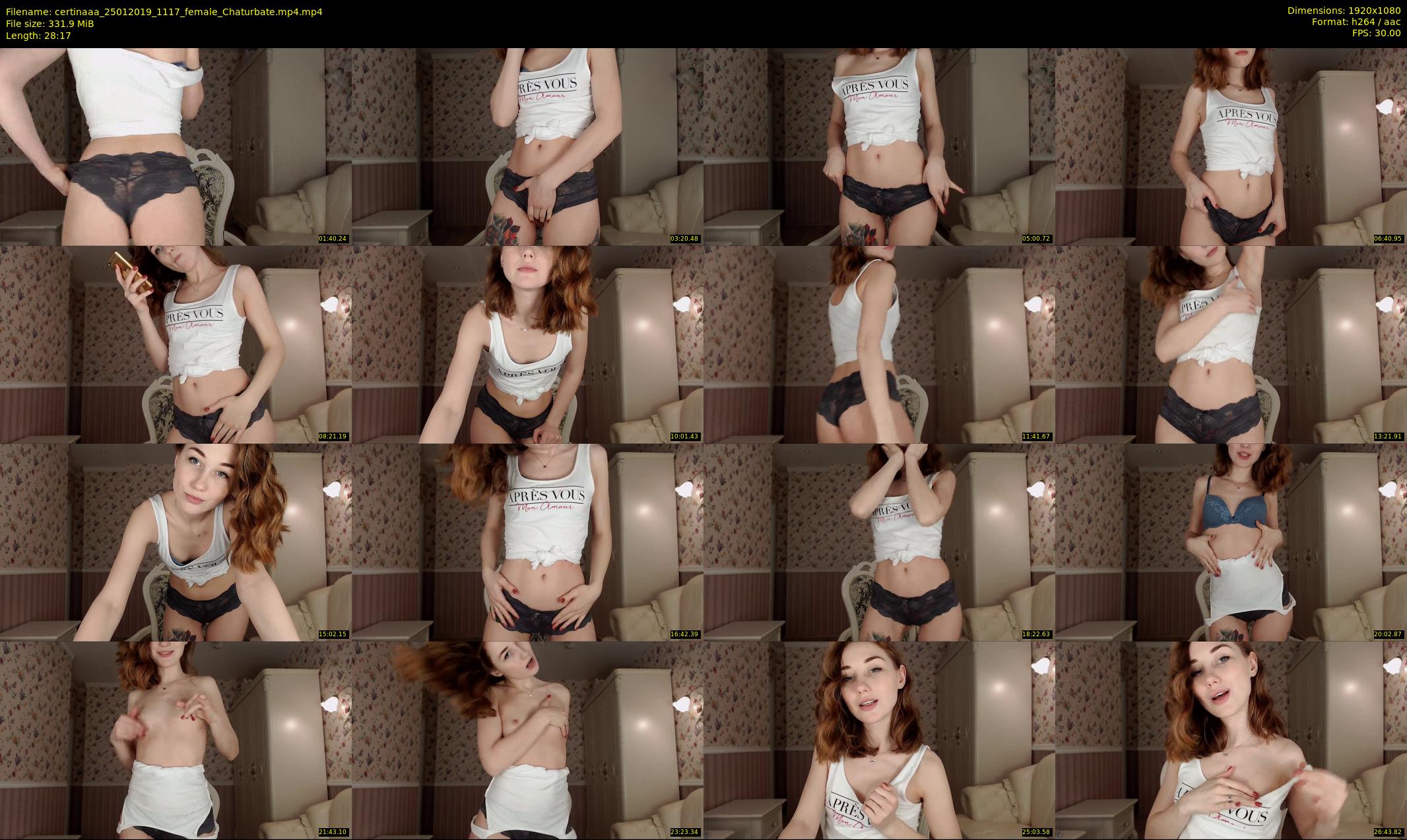 certinaaa — 29 minute Chaturbate female cam show recording, 1080p, Jan 25, 2019