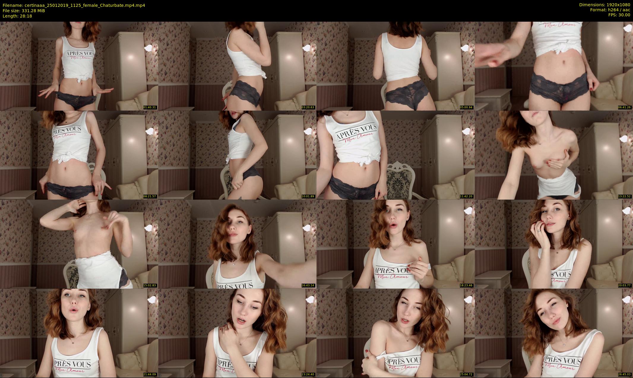 certinaaa — 29 minute Chaturbate female cam show recording, 1080p, Jan 25, 2019