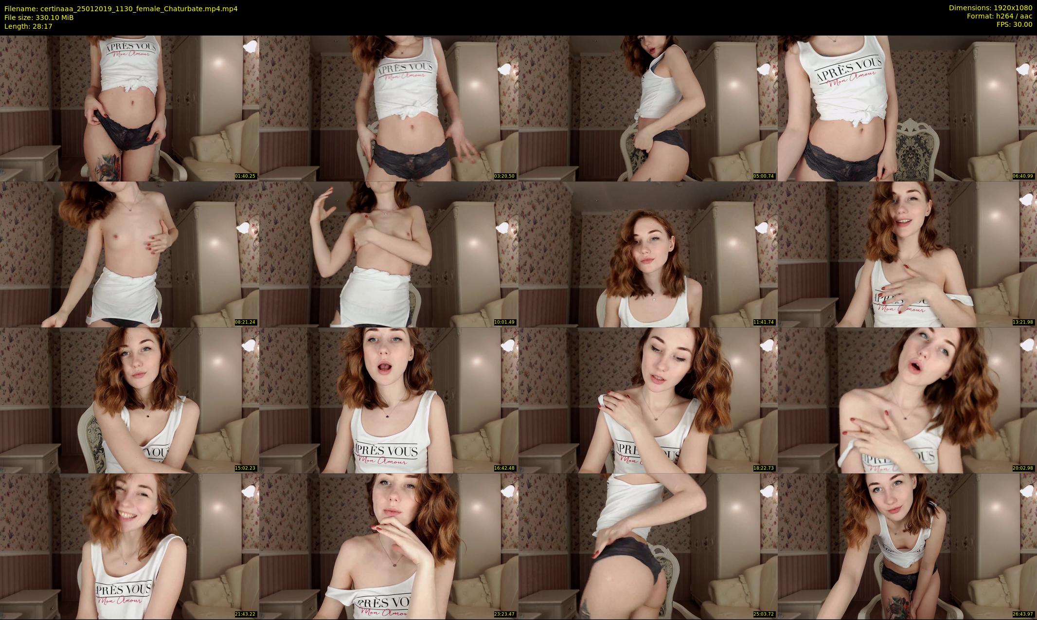 certinaaa — 29 minute Chaturbate female cam show recording, 1080p, Jan 25, 2019