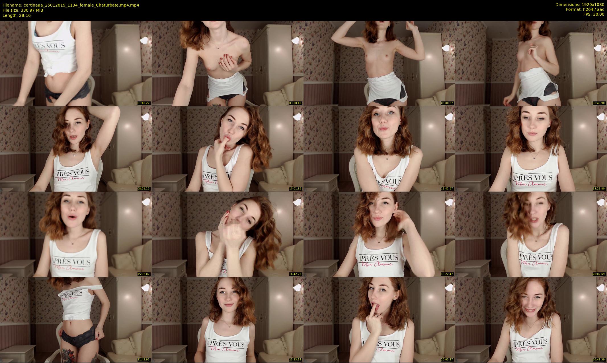 certinaaa — 29 minute Chaturbate female cam show recording, 1080p, Jan 25, 2019