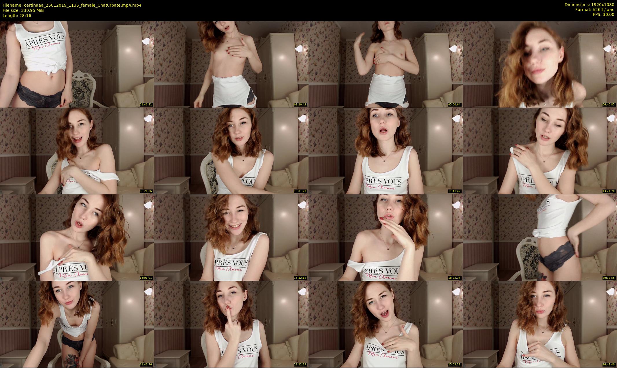 certinaaa — 29 minute Chaturbate female cam show recording, 1080p, Jan 25, 2019