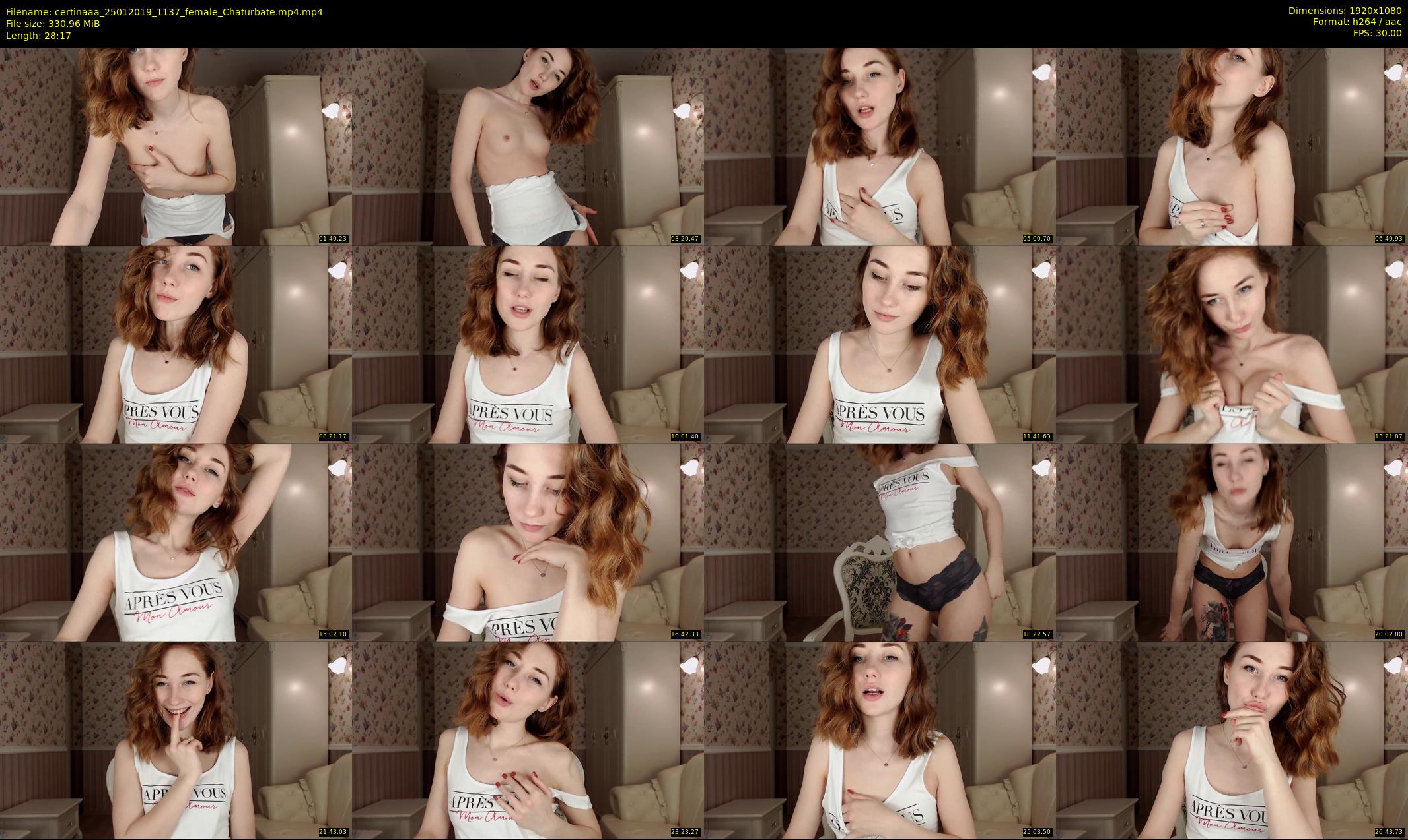 certinaaa — 29 minute Chaturbate female cam show recording, 1080p, Jan 25, 2019