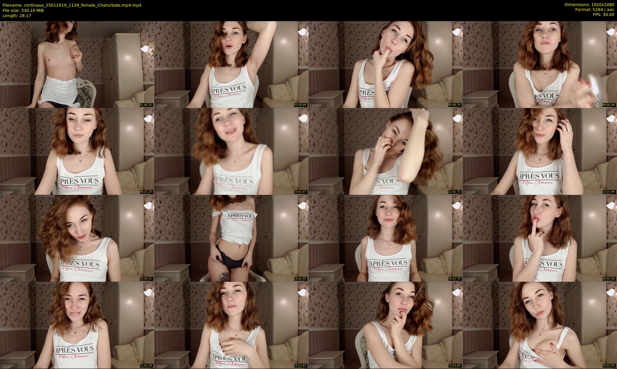certinaaa — 29 minute Chaturbate female cam show recording, 1080p, Jan 25, 2019