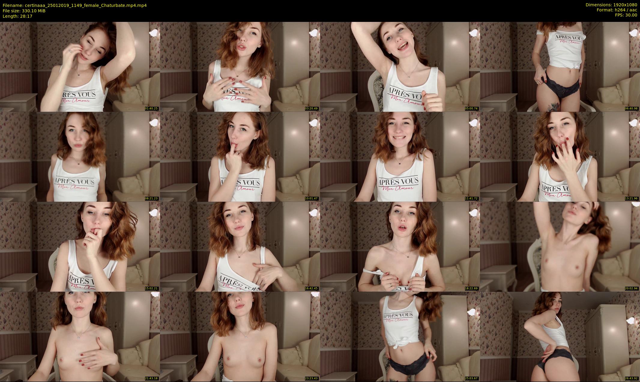 certinaaa — 29 minute Chaturbate female cam show recording, 1080p, Jan 25, 2019