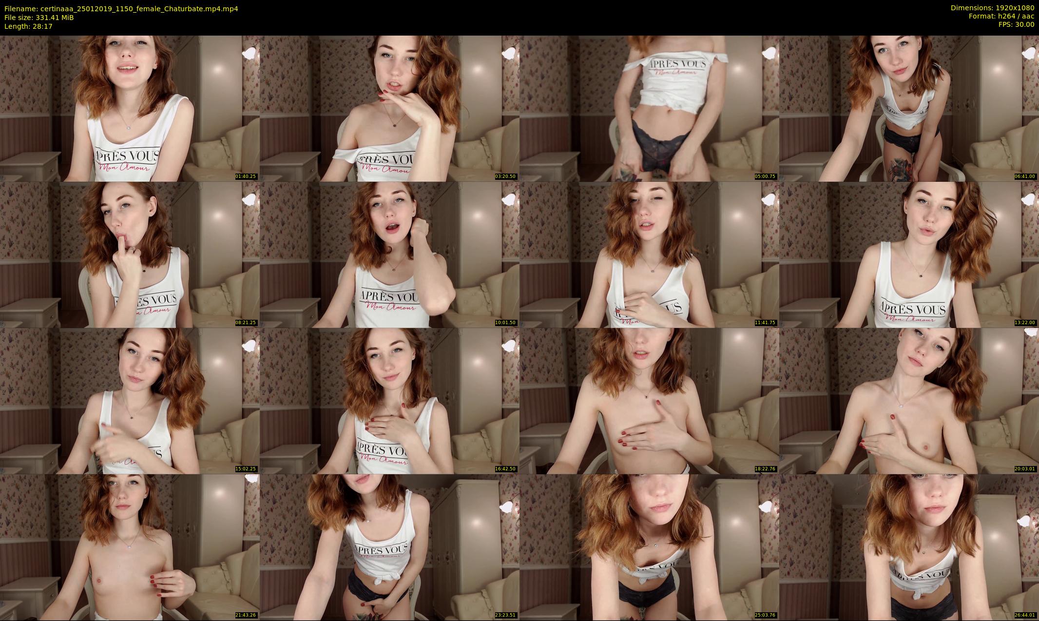 certinaaa — 29 minute Chaturbate female cam show recording, 1080p, Jan 25, 2019