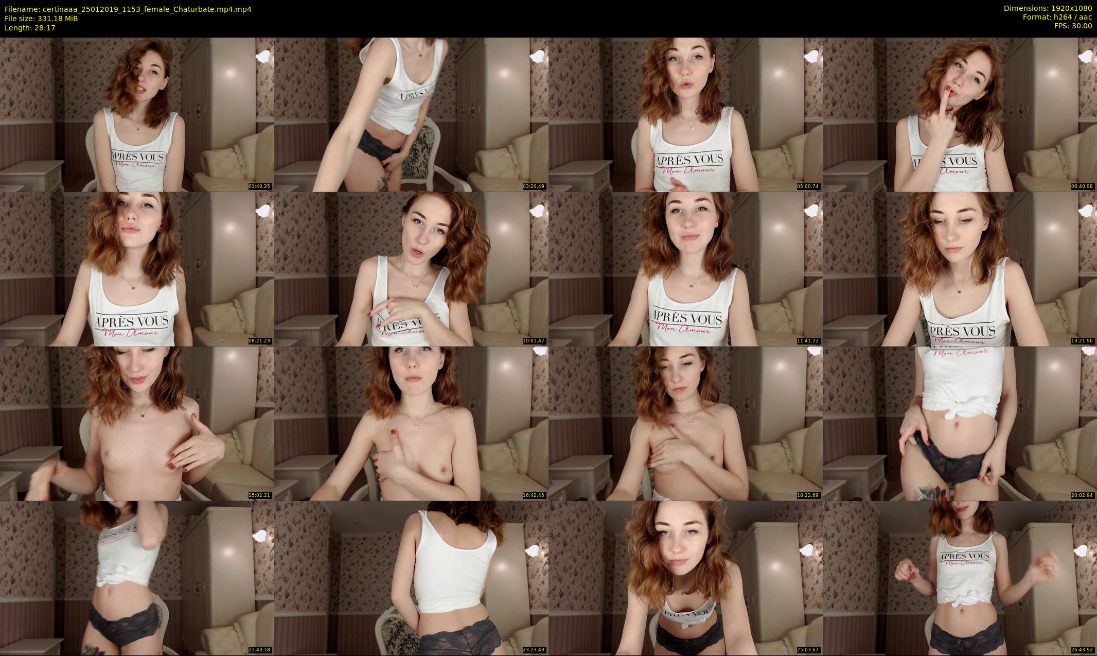 certinaaa — 29 minute Chaturbate female cam show recording, 1080p, Jan 25, 2019