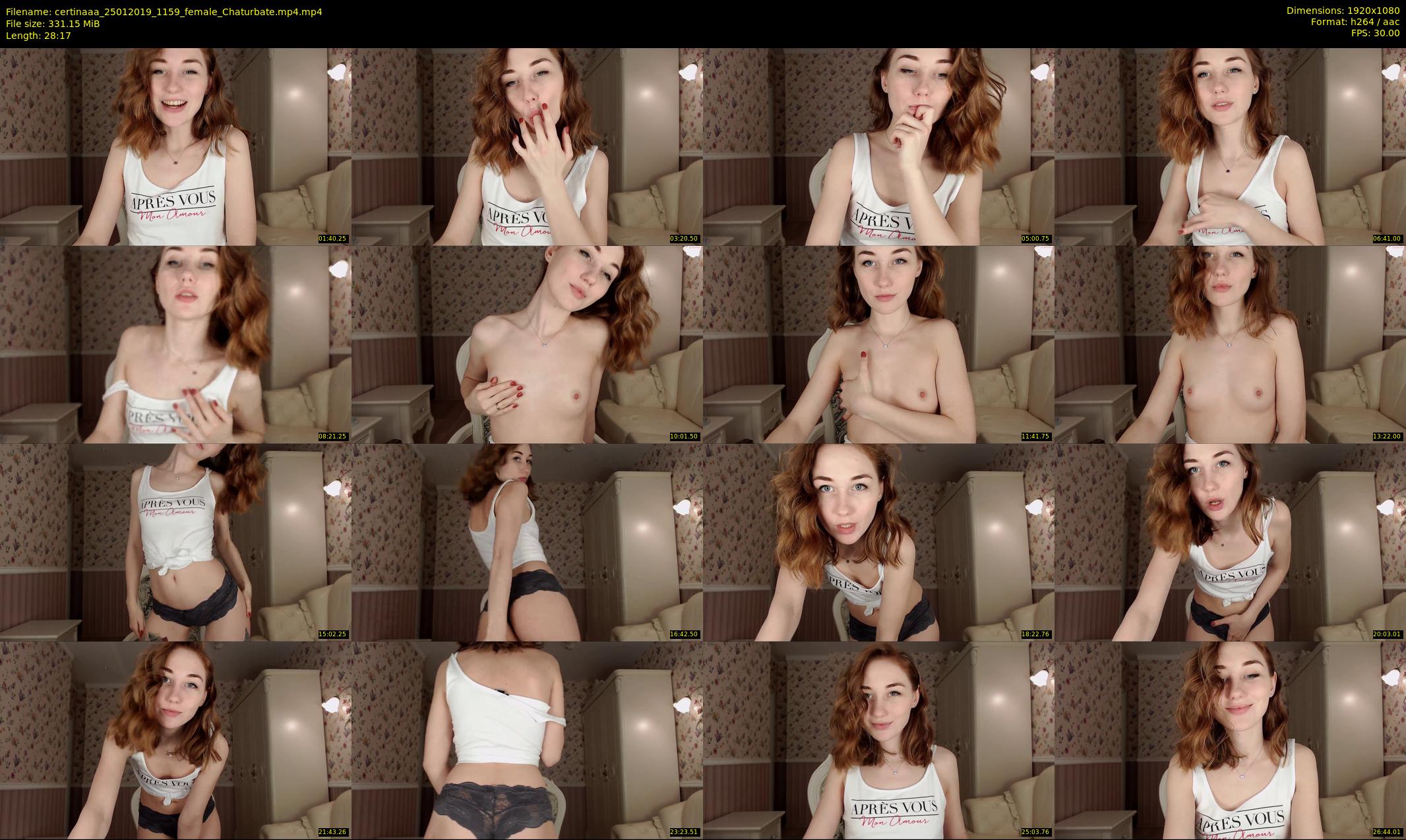 certinaaa — 29 minute Chaturbate female cam show recording, 1080p, Jan 25, 2019