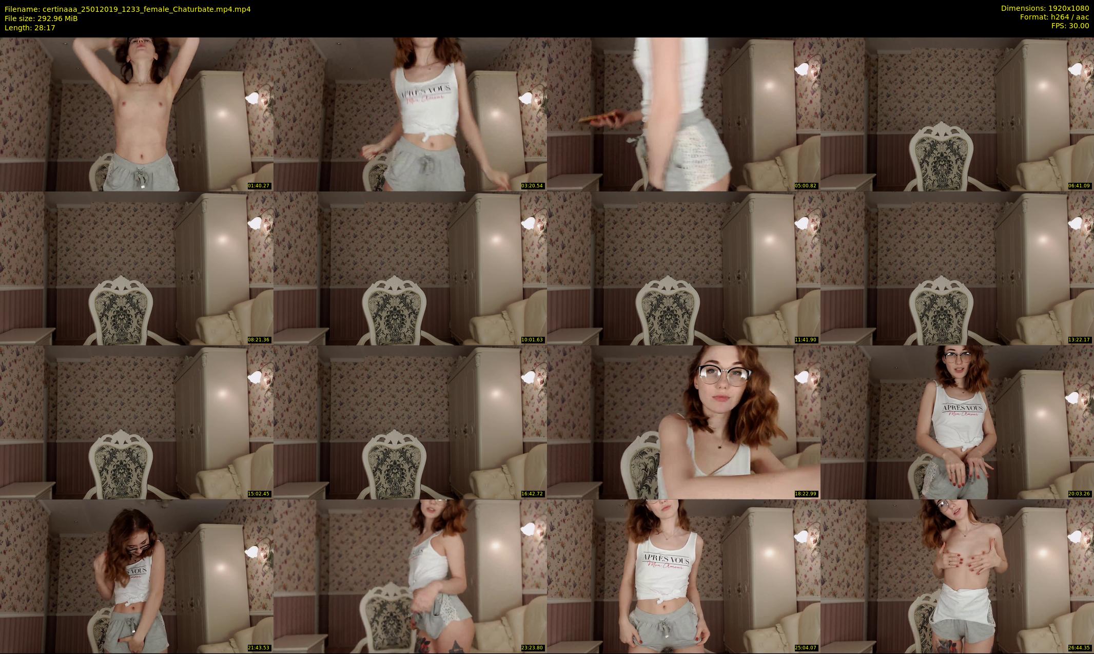 certinaaa — 29 minute Chaturbate female cam show recording, 1080p, Jan 25, 2019