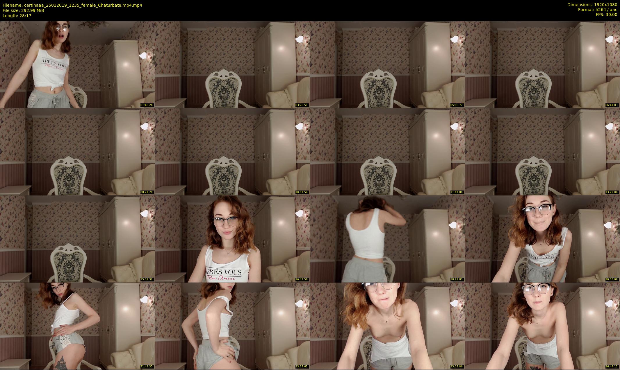 certinaaa — 29 minute Chaturbate female cam show recording, 1080p, Jan 25, 2019
