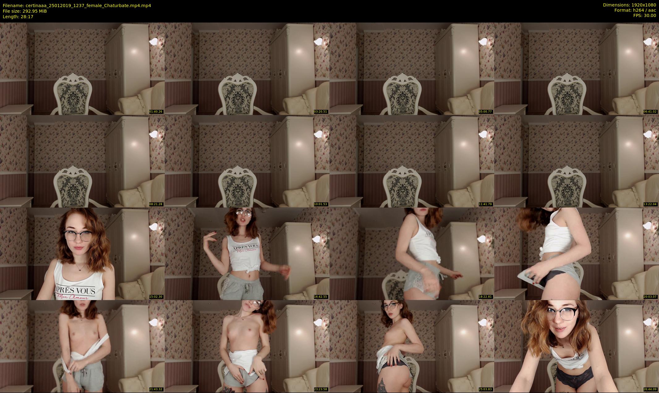 certinaaa — 29 minute Chaturbate female cam show recording, 1080p, Jan 25, 2019