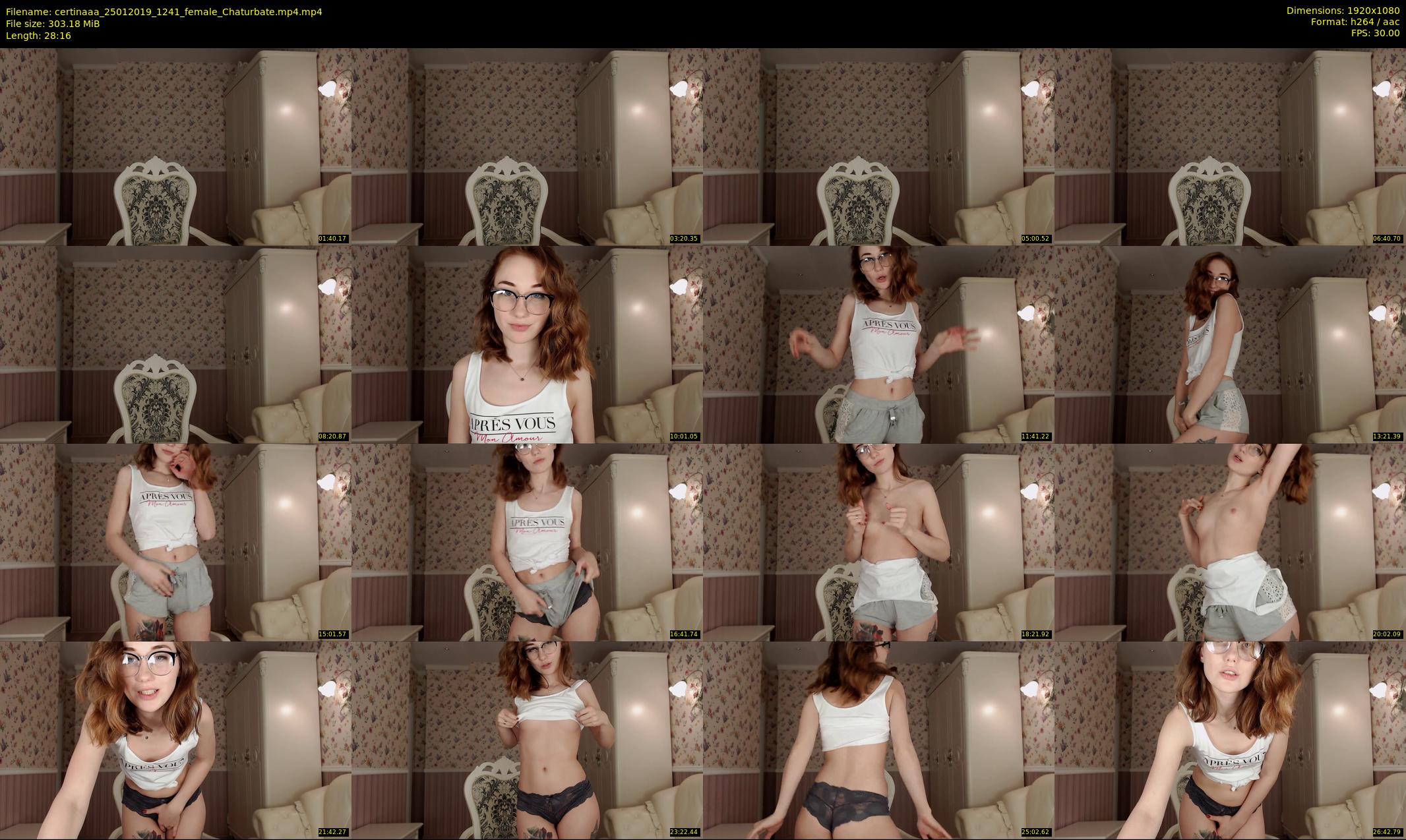 certinaaa — 29 minute Chaturbate female cam show recording, 1080p, Jan 25, 2019