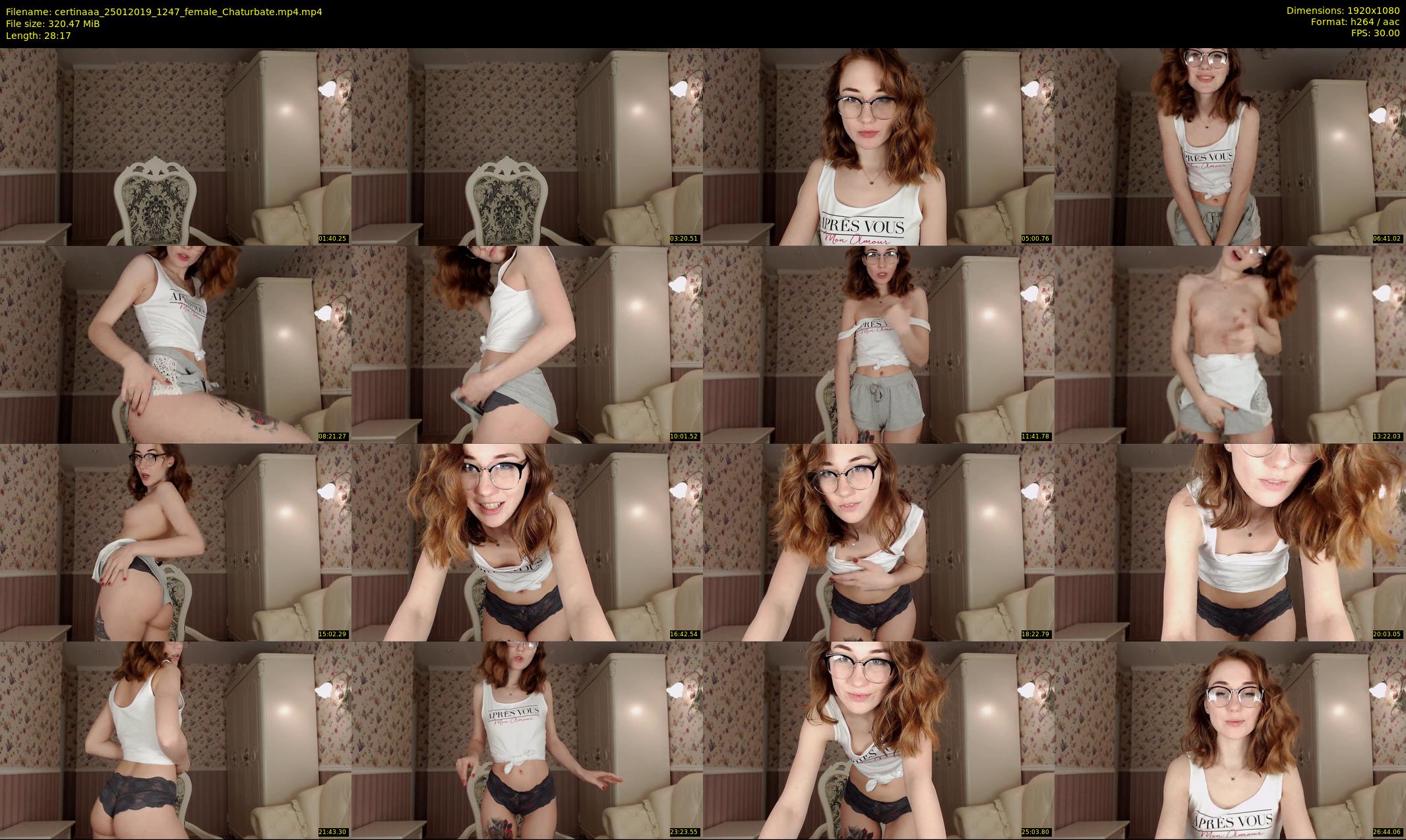 certinaaa — 29 minute Chaturbate female cam show recording, 1080p, Jan 25, 2019