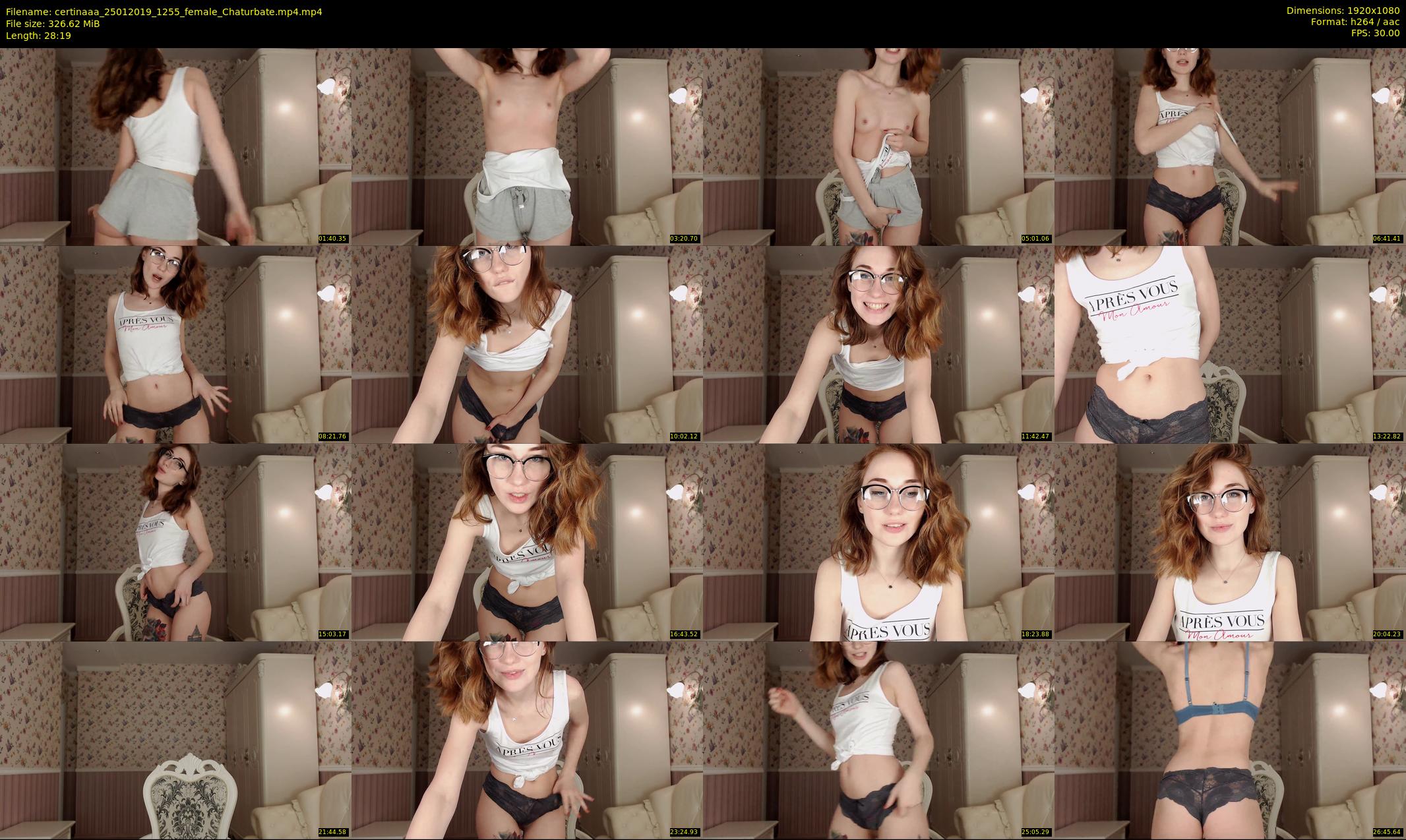 certinaaa — 29 minute Chaturbate female cam show recording, 1080p, Jan 25, 2019