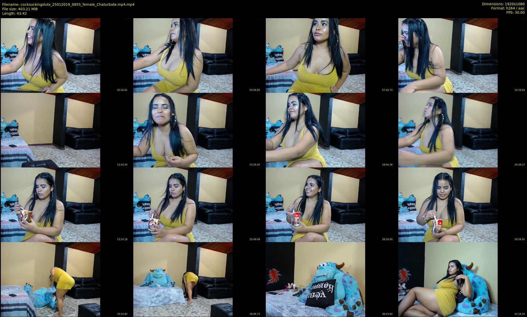 cocksuckingslutx — 44 minute Chaturbate female cam show recording, 1080p, Jan 25, 2019
