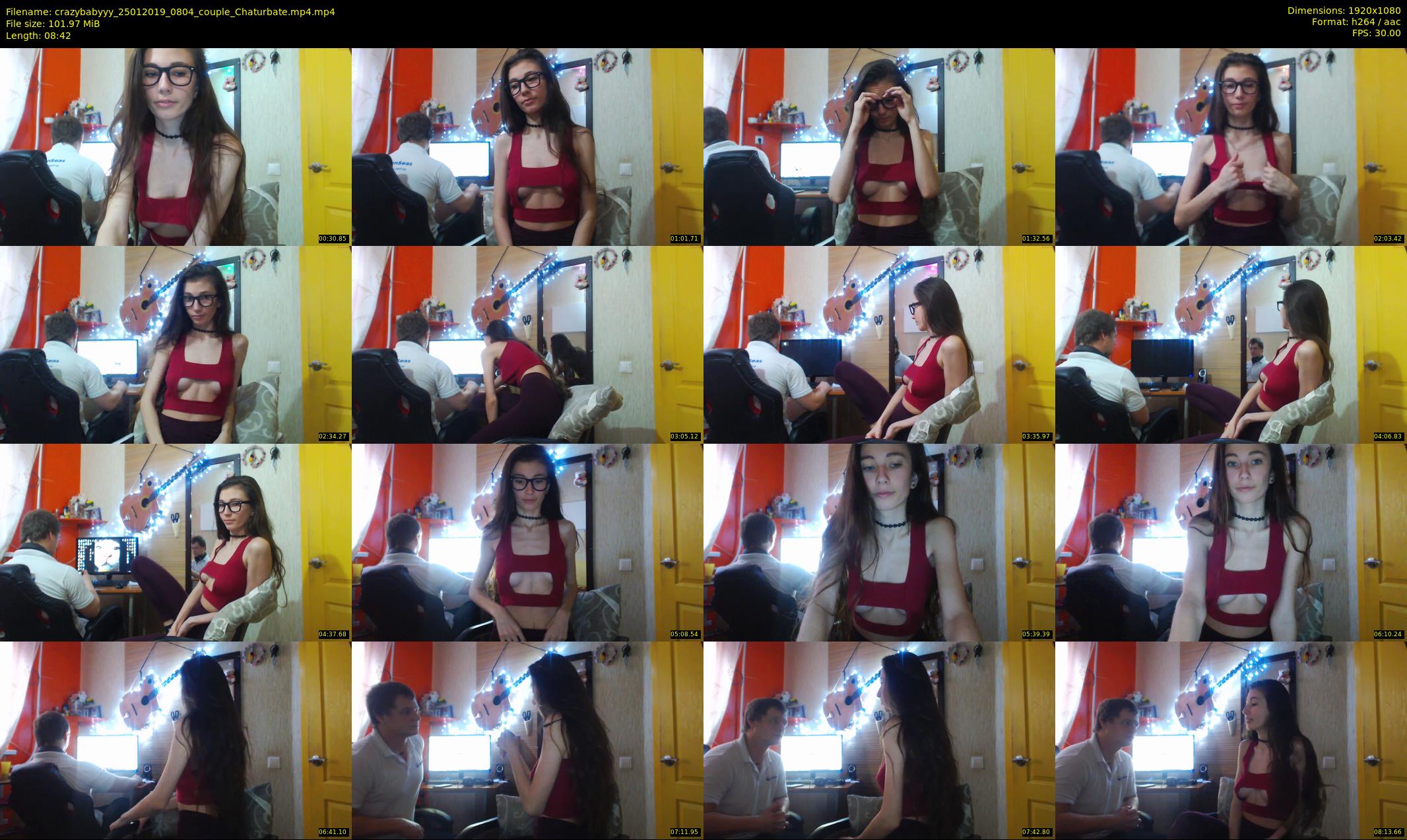 crazybabyyy — 9 minute Chaturbate couple cam show recording, 1080p, Jan 25, 2019