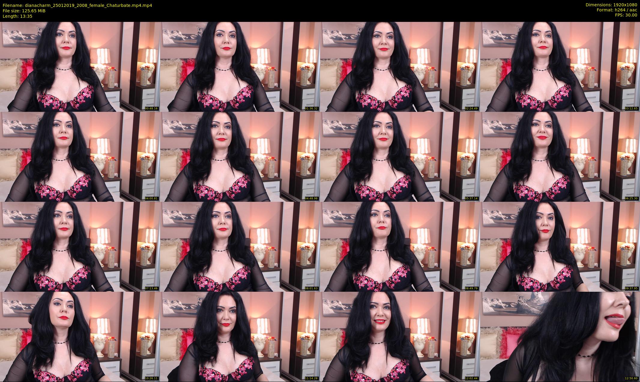 dianacharm — 14 minute Chaturbate female cam show recording, 1080p, Jan 25, 2019