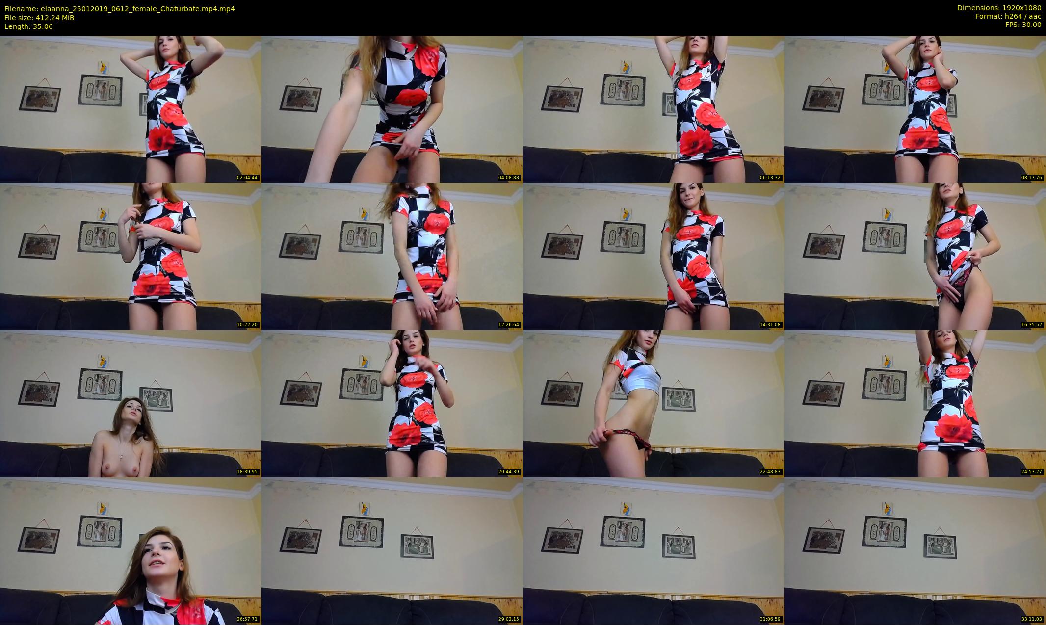 elaanna — 36 minute Chaturbate female cam show recording, 1080p, Jan 25, 2019