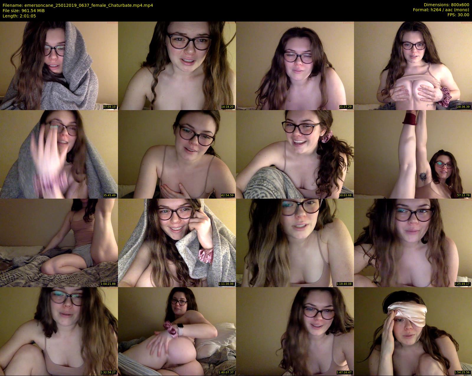emersoncane — 122 minute Chaturbate female cam show recording, 480p, Jan 25, 2019