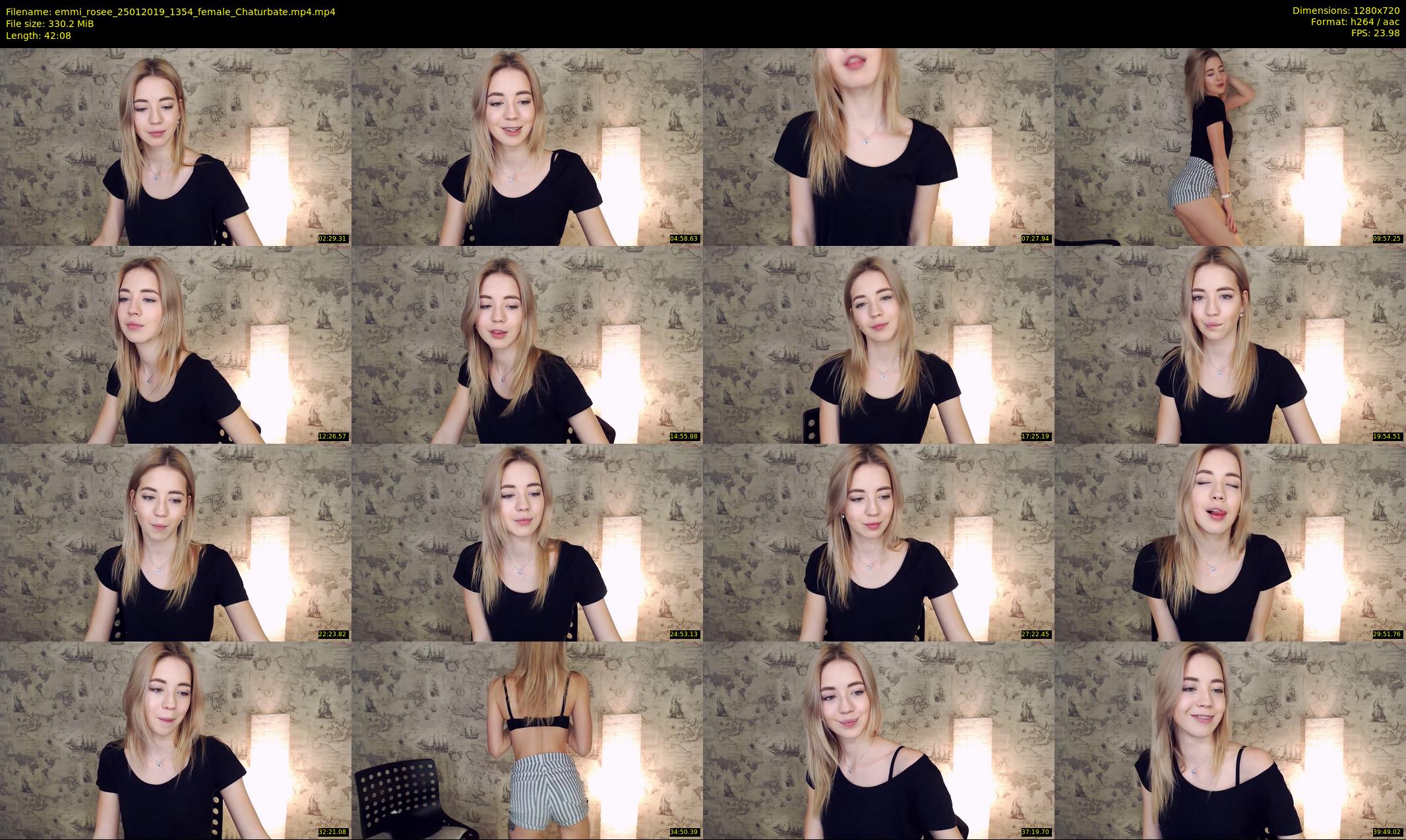 emmi_rosee — 43 minute Chaturbate female cam show recording, 720p, Jan 25, 2019