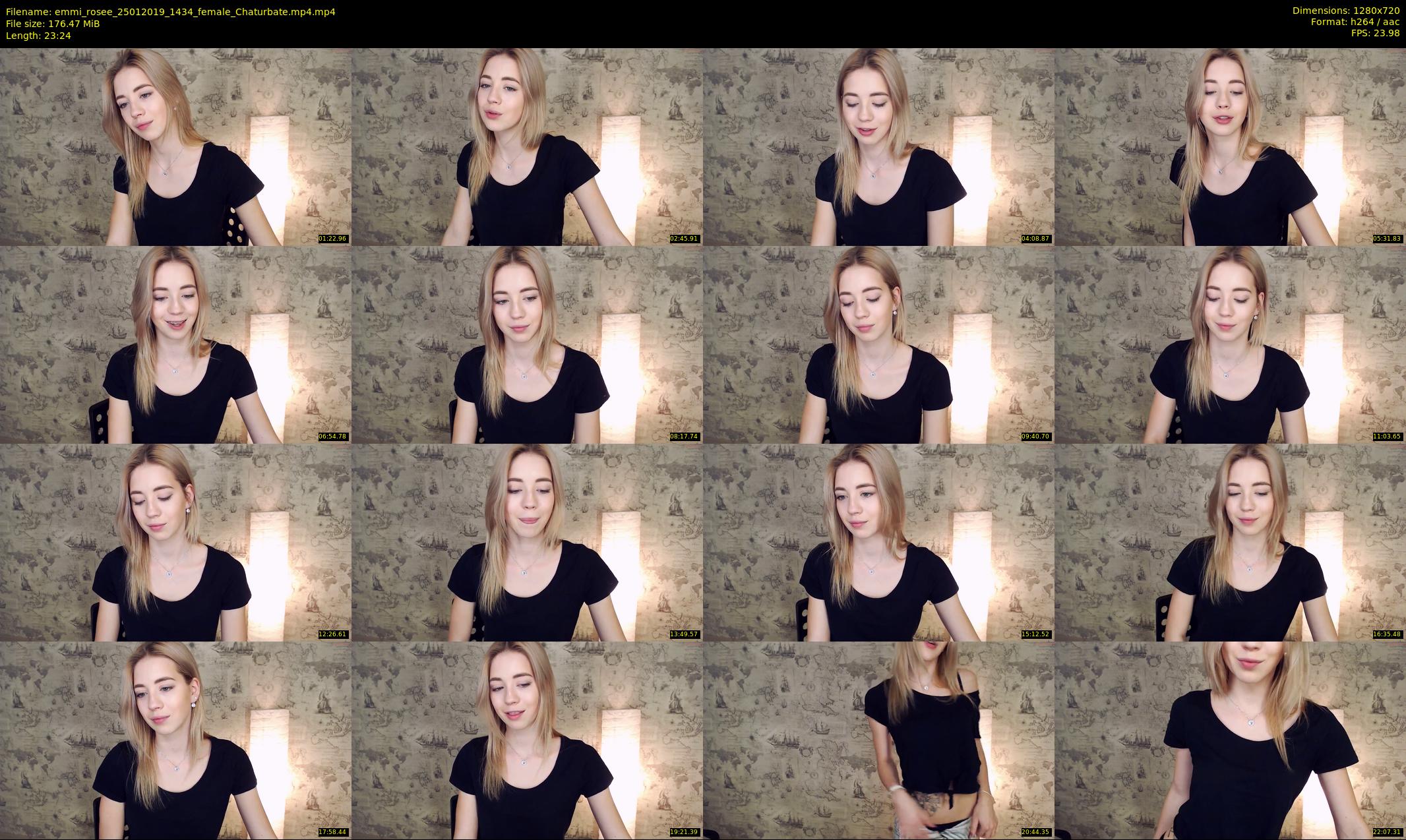 emmi_rosee — 24 minute Chaturbate female cam show recording, 720p, Jan 25, 2019