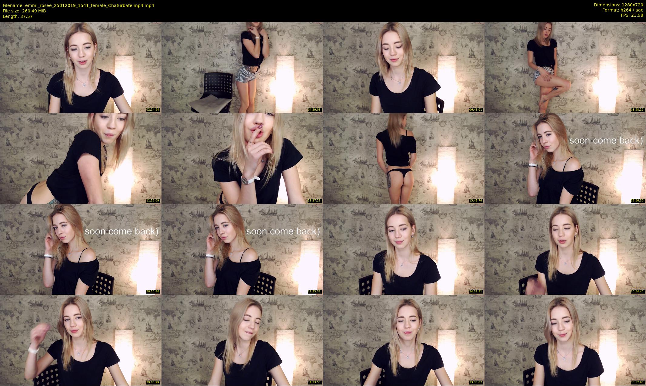 emmi_rosee — 38 minute Chaturbate female cam show recording, 720p, Jan 25, 2019