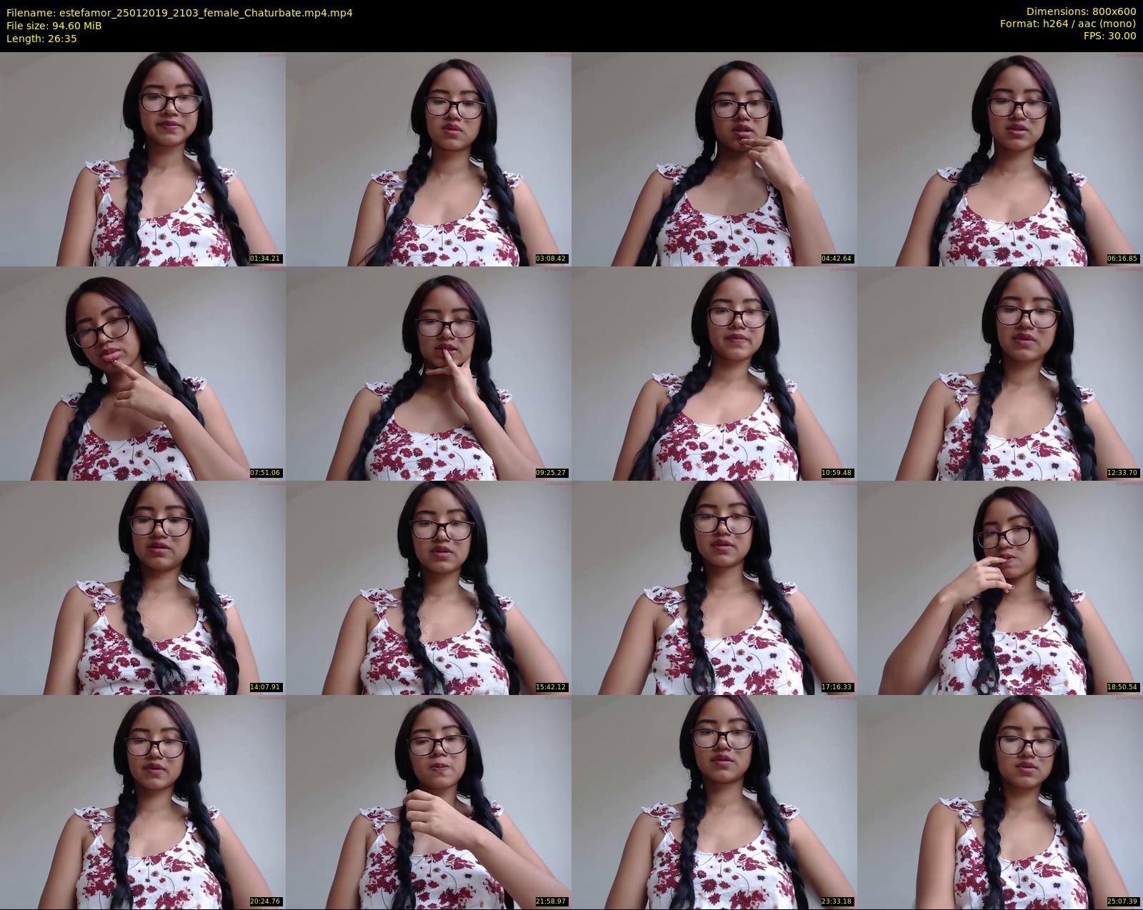 estefamor — 27 minute Chaturbate female cam show recording, 480p, Jan 25, 2019
