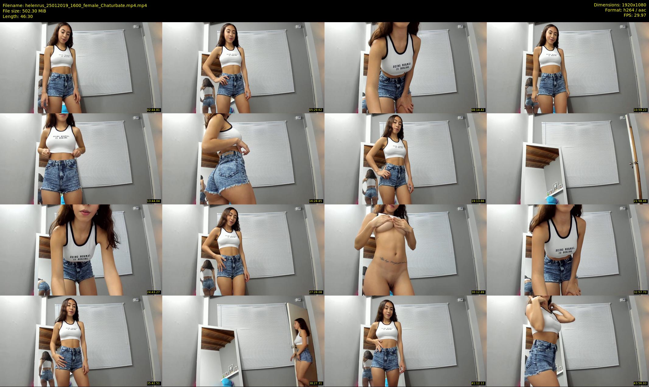 helenrus — 47 minute Chaturbate female cam show recording, 1080p, Jan 25, 2019
