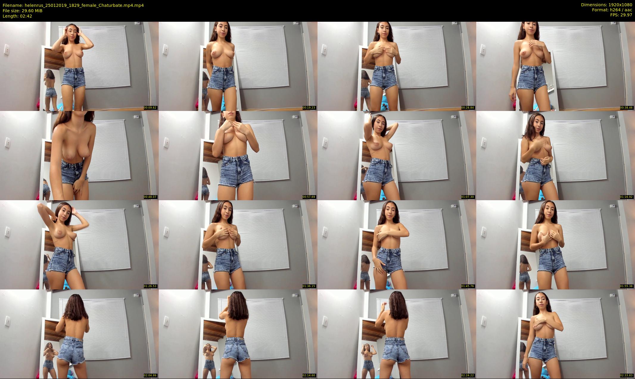 helenrus — 3 minute Chaturbate female cam show recording, 1080p, Jan 25, 2019