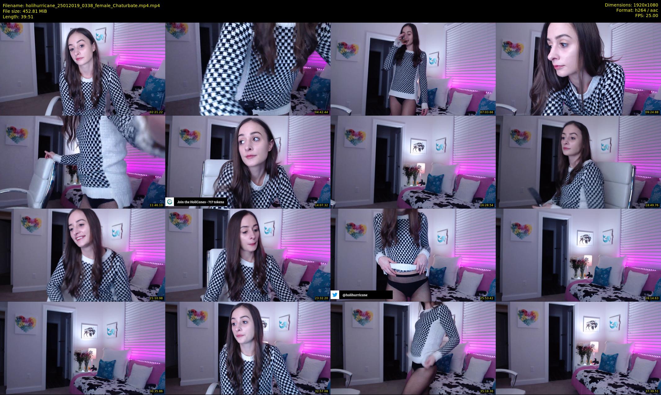 holihurricane — 40 minute Chaturbate female cam show recording, 1080p, Jan 25, 2019