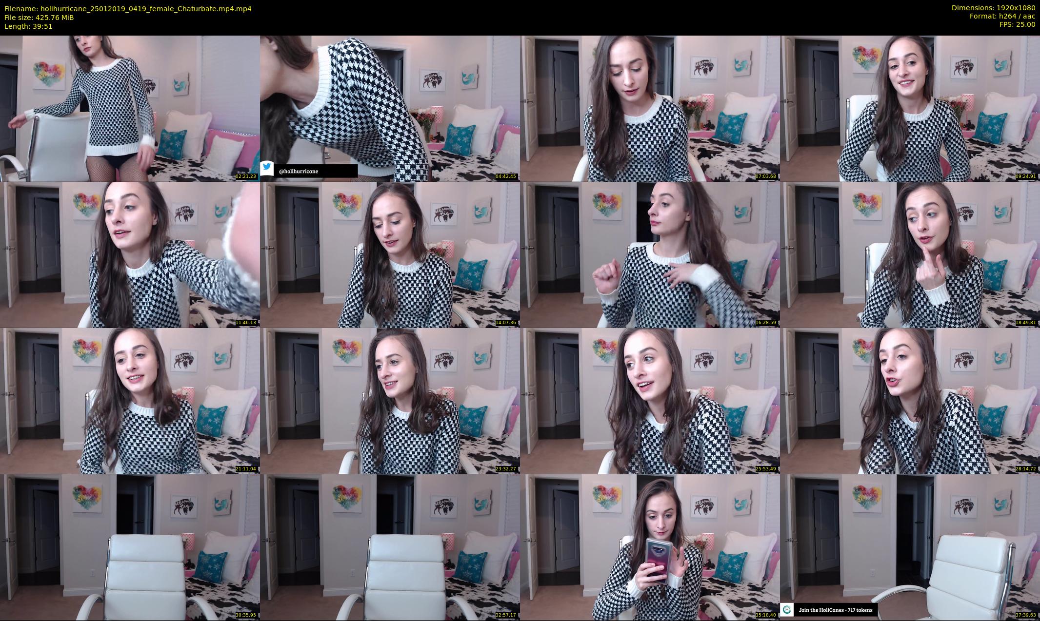 holihurricane — 40 minute Chaturbate female cam show recording, 1080p, Jan 25, 2019