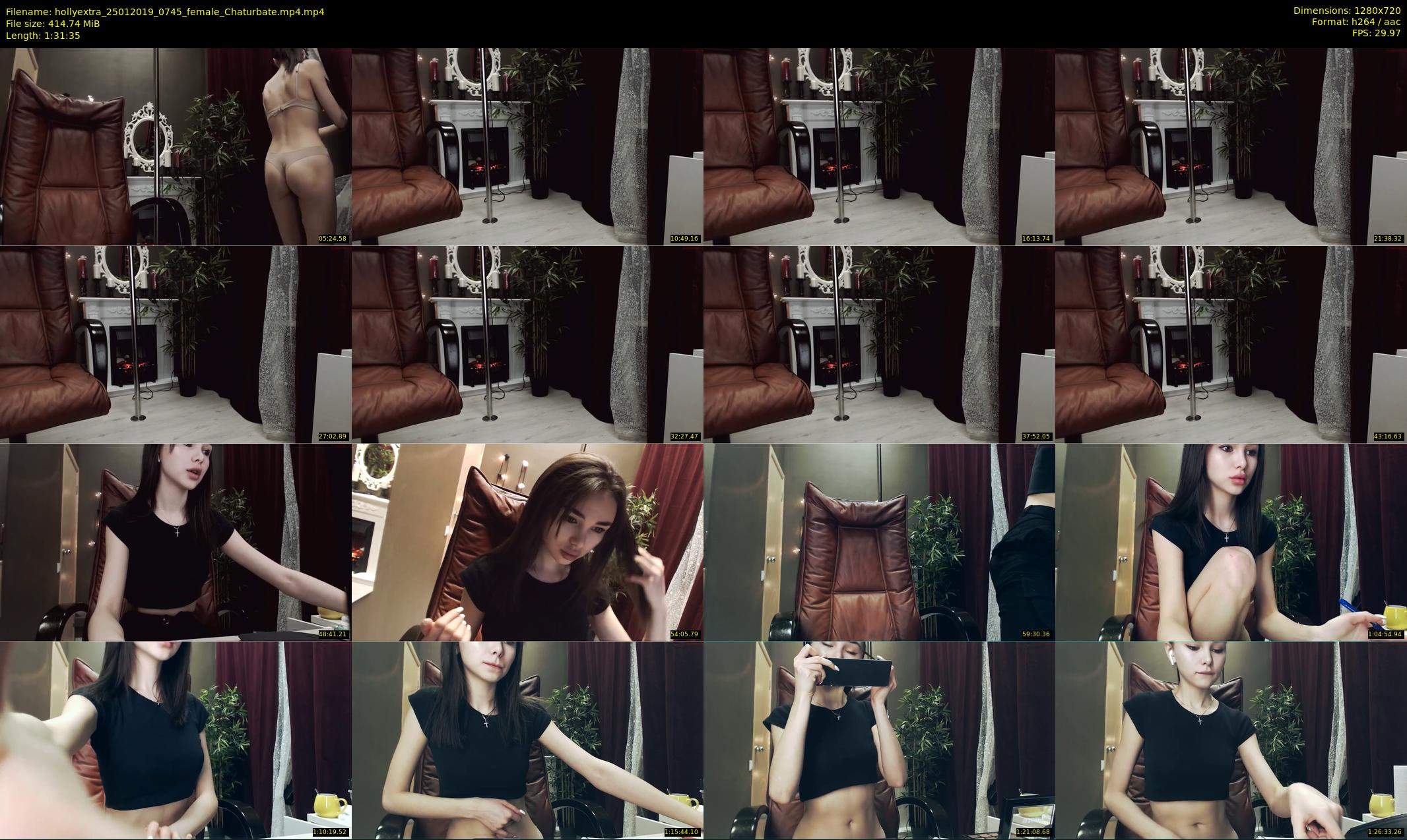 hollyextra — 92 minute Chaturbate female cam show recording, 720p, Jan 25, 2019