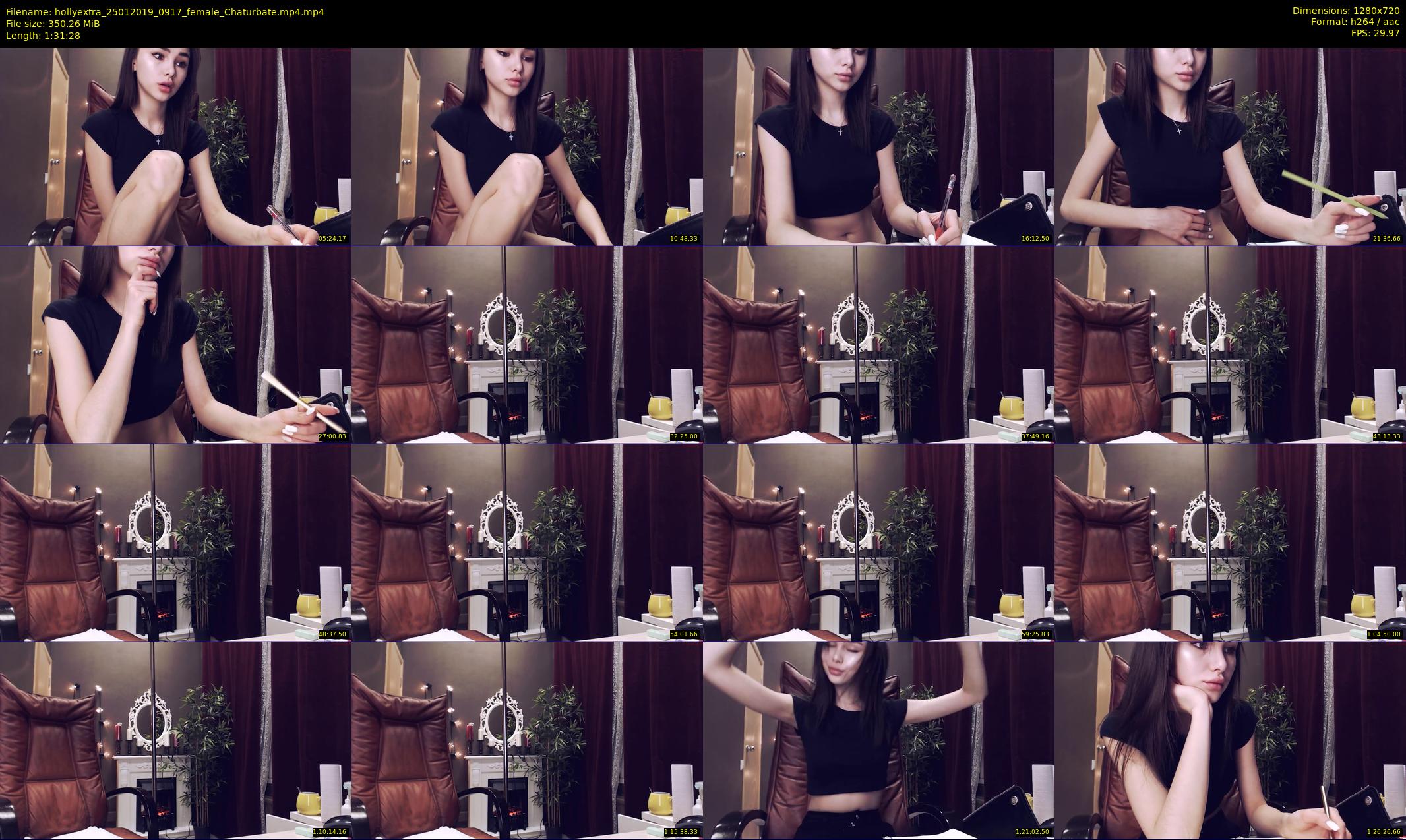 hollyextra — 92 minute Chaturbate female cam show recording, 720p, Jan 25, 2019