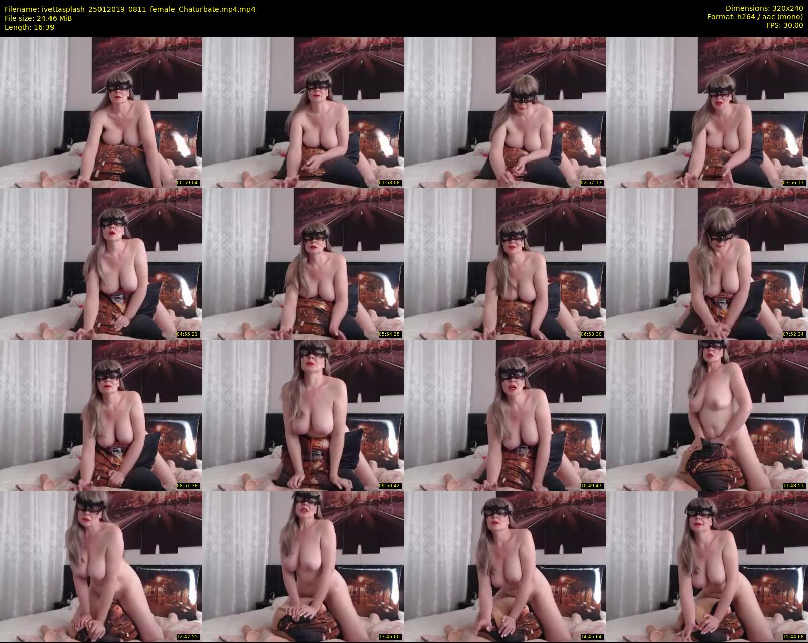 ivettasplash — 17 minute Chaturbate female cam show recording, SD, Jan 25, 2019